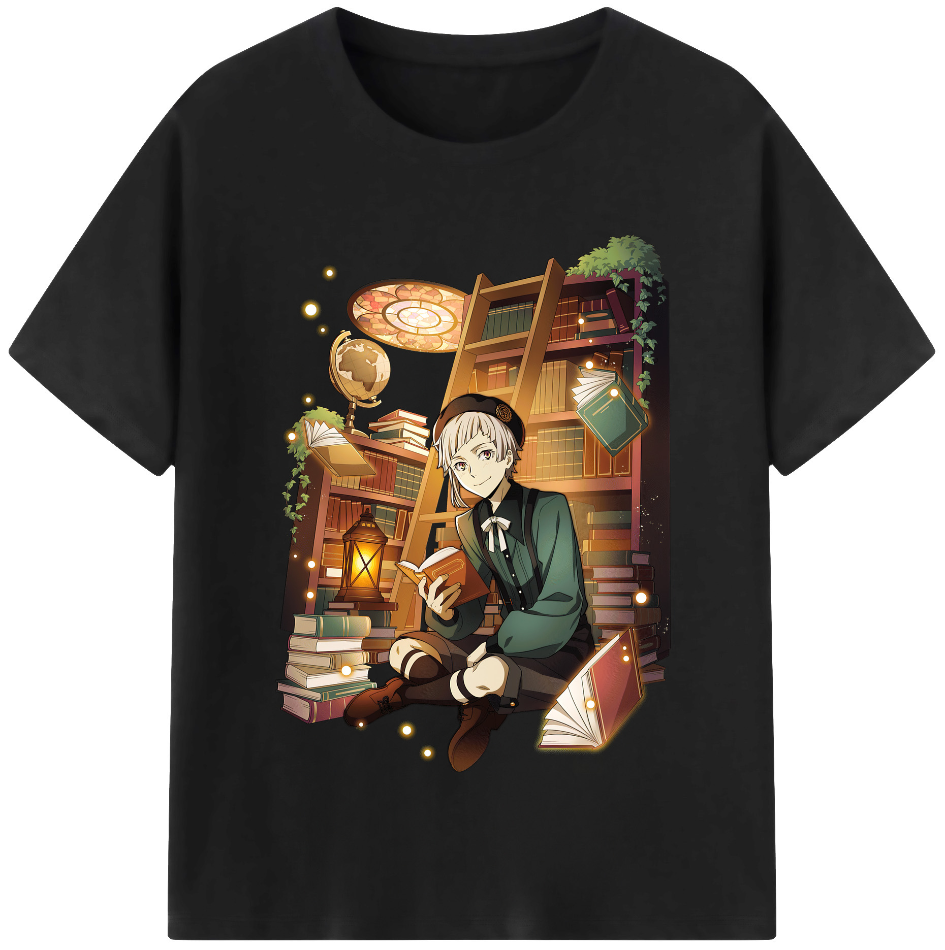 （画像用） 文豪ストレイドッグス Bungo Stray Dogs レディースカジュアルプリントTシャツ（綿100％）