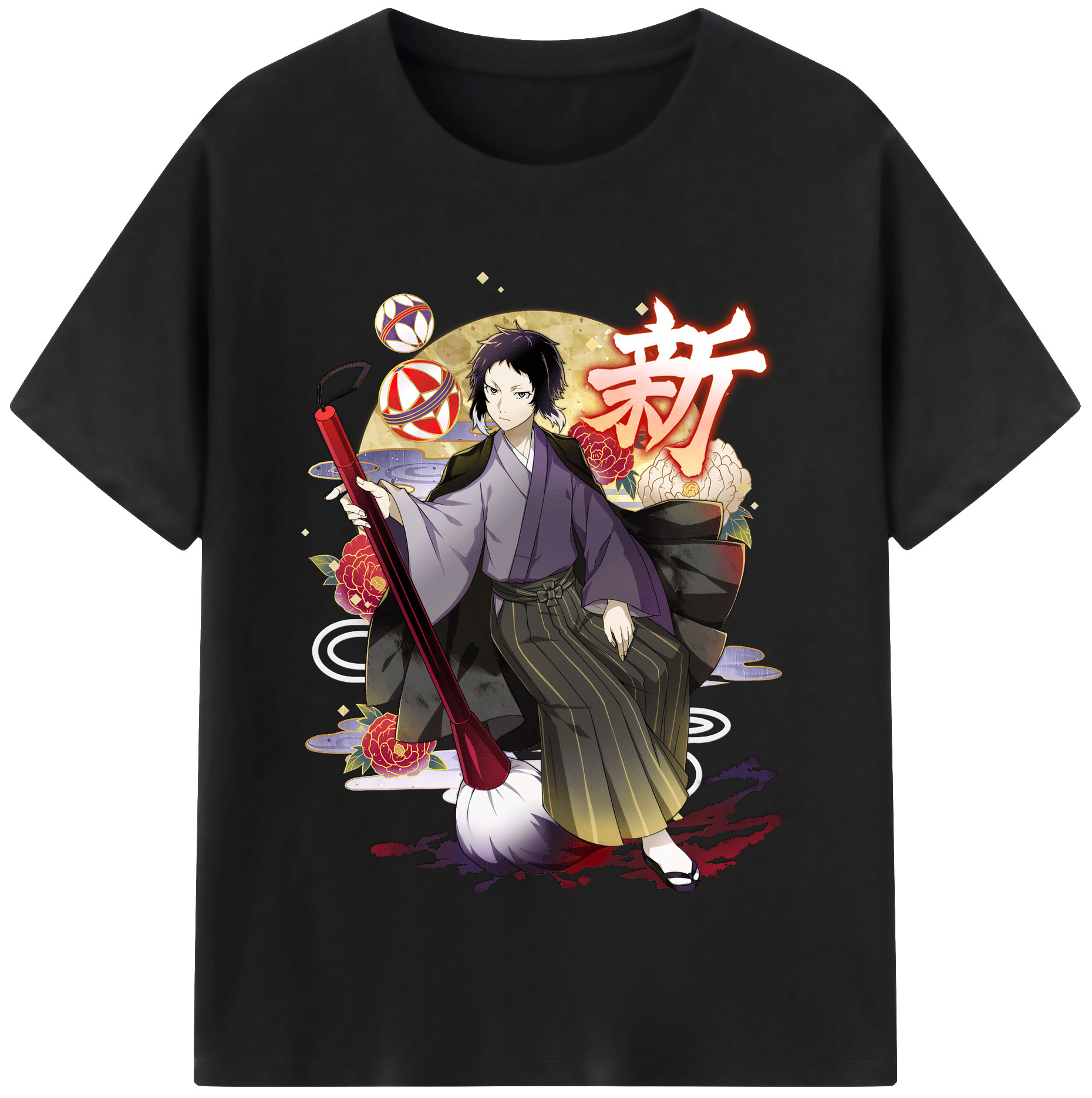 （画像用） 文豪ストレイドッグス Bungo Stray Dogs レディースカジュアルプリントTシャツ（綿100％）