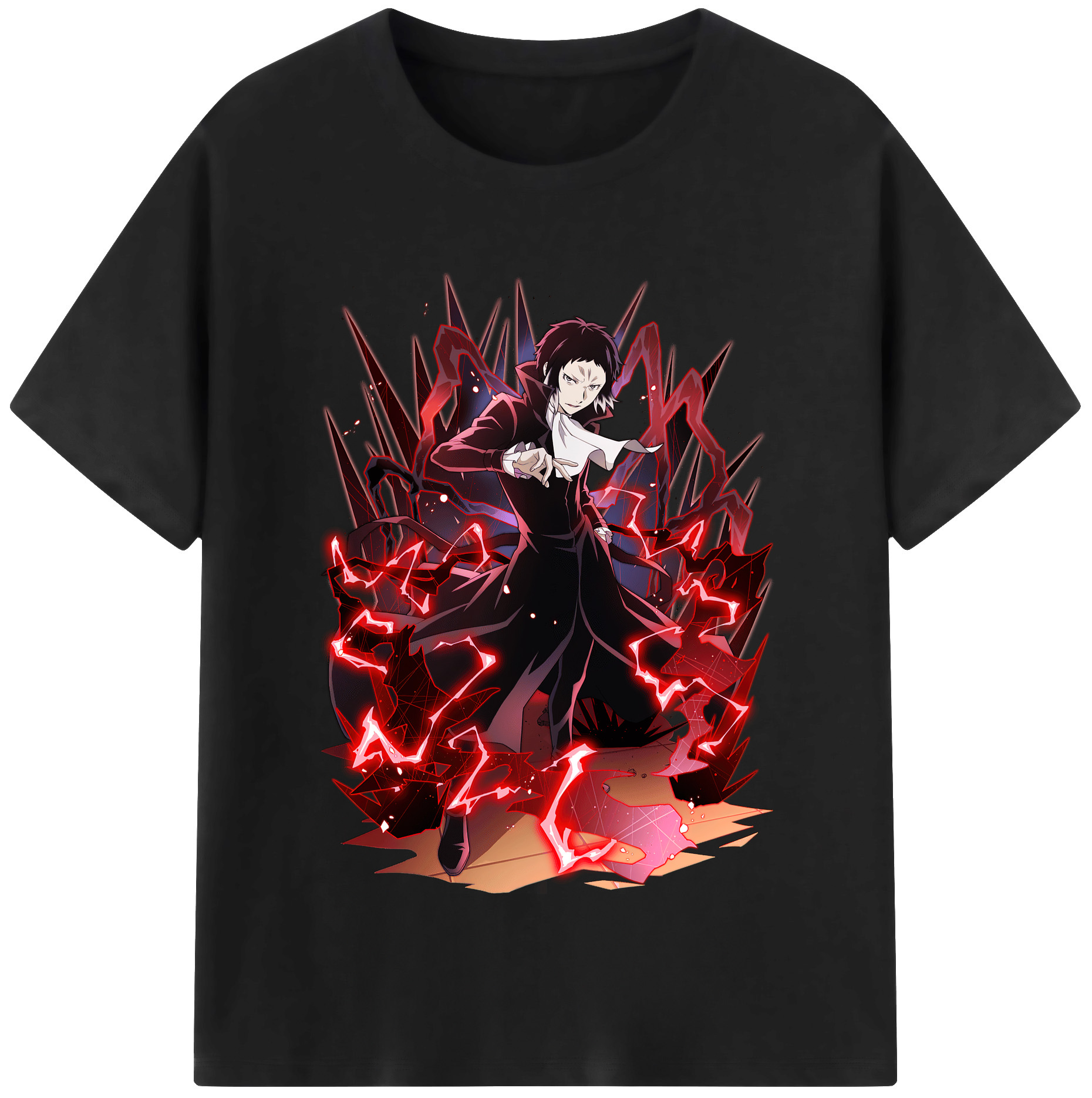 （画像用） 文豪ストレイドッグス Bungo Stray Dogs レディースカジュアルプリントTシャツ（綿100％）