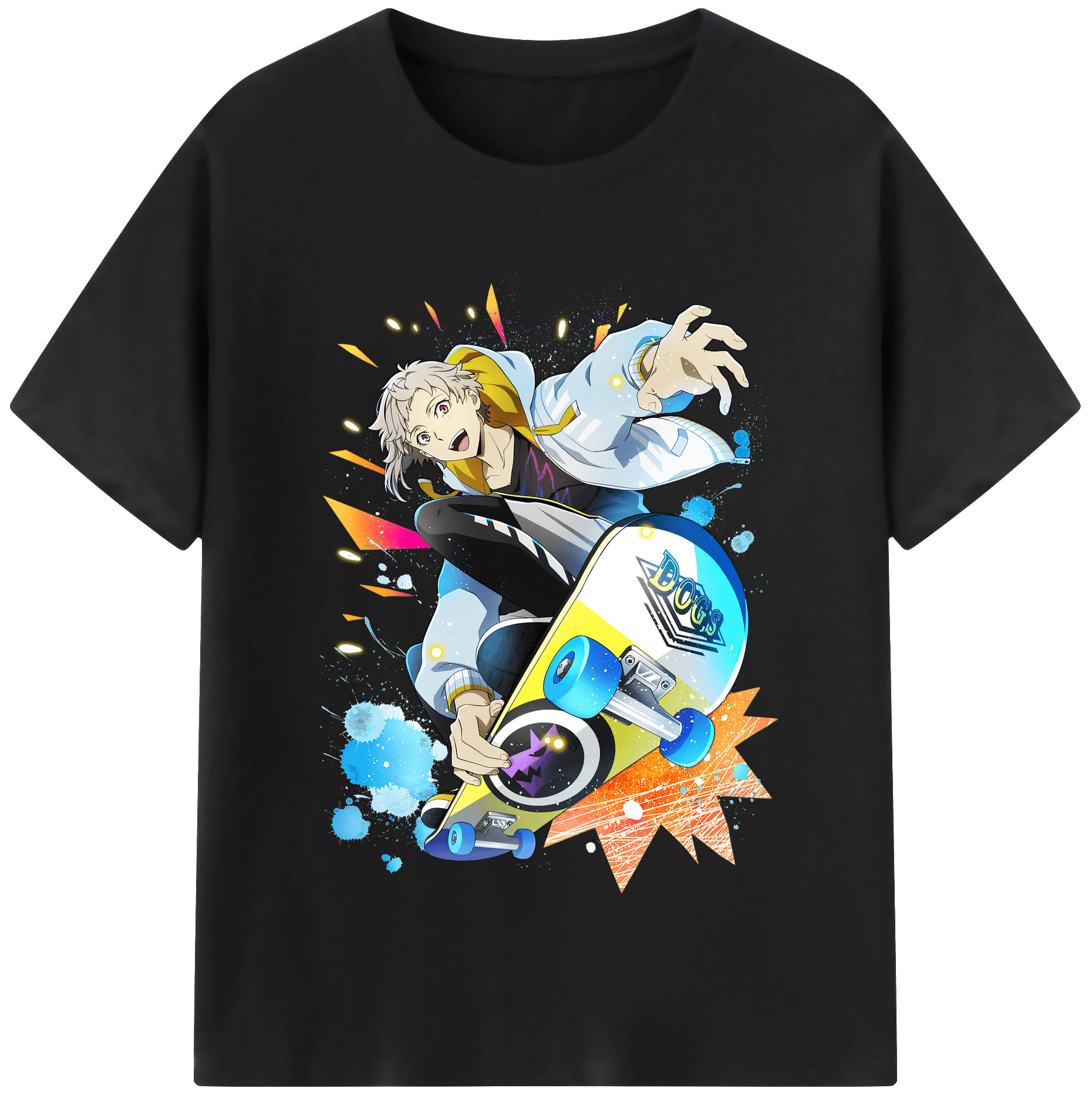 （画像用） 文豪ストレイドッグス Bungo Stray Dogs レディースカジュアルプリントTシャツ（綿100％）