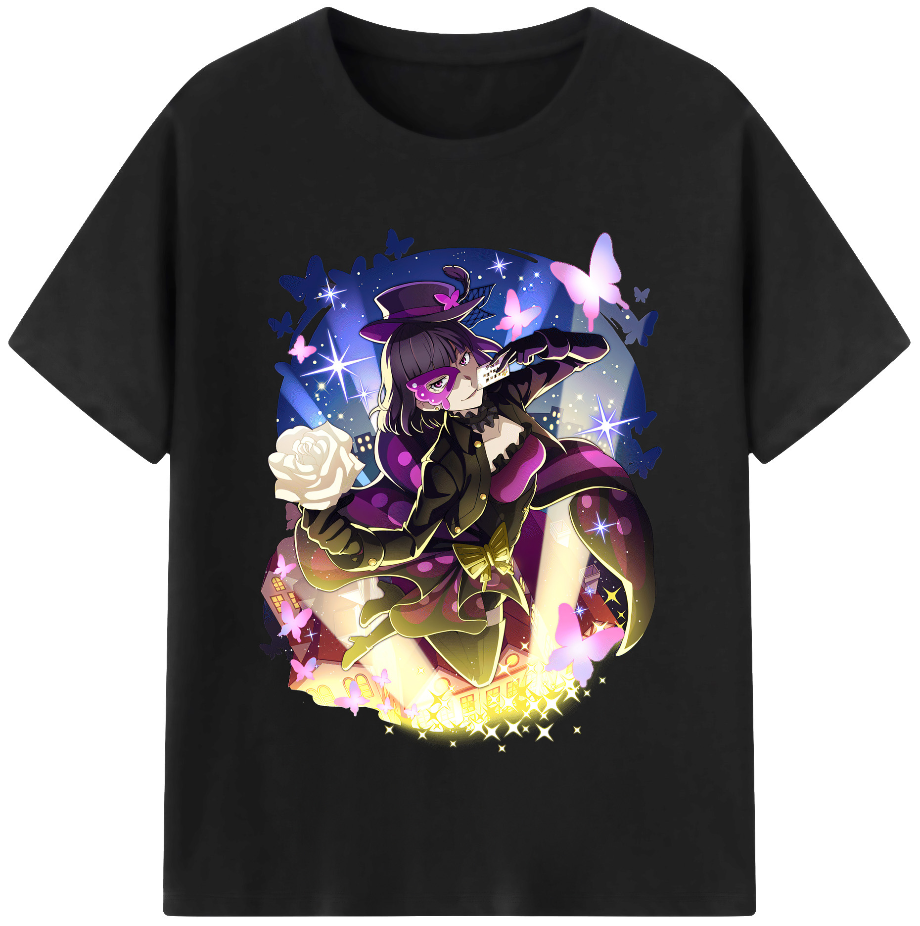 （画像用） 文豪ストレイドッグス Bungo Stray Dogs レディースカジュアルプリントTシャツ（綿100％）