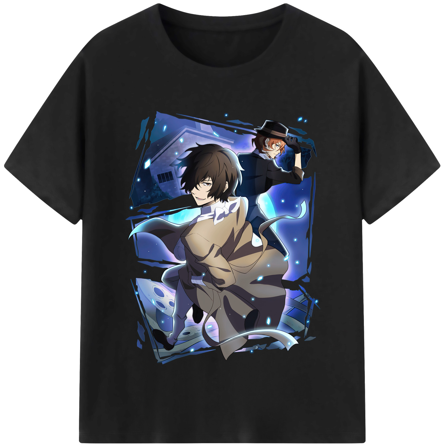 （画像用） 文豪ストレイドッグス Bungo Stray Dogs レディースカジュアルプリントTシャツ（綿100％）
