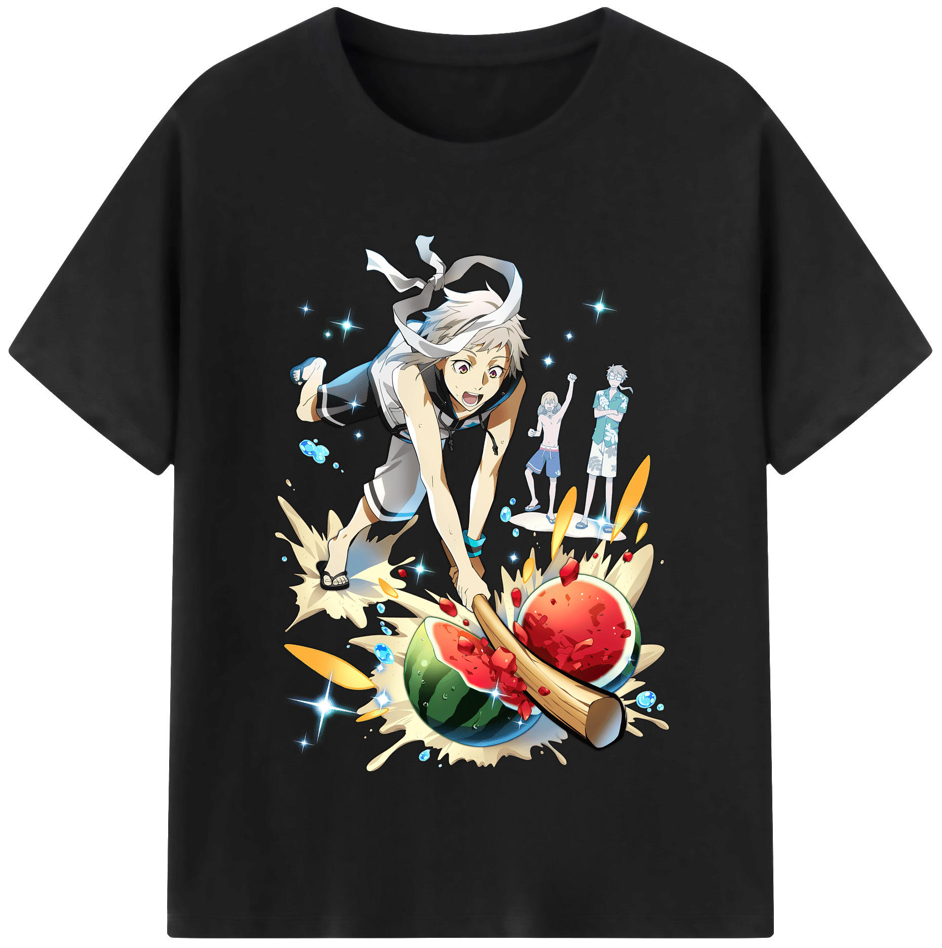 （画像用） 文豪ストレイドッグス Bungo Stray Dogs レディースカジュアルプリントTシャツ（綿100％）