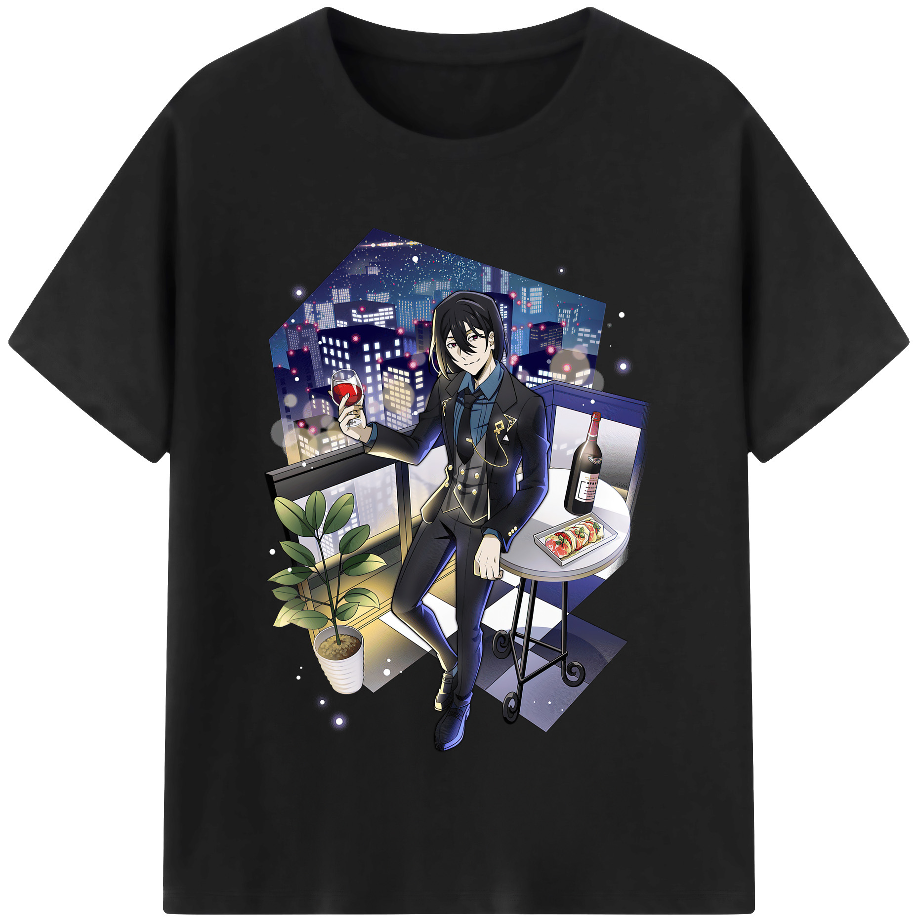 （画像用） 文豪ストレイドッグス Bungo Stray Dogs レディースカジュアルプリントTシャツ（綿100％）