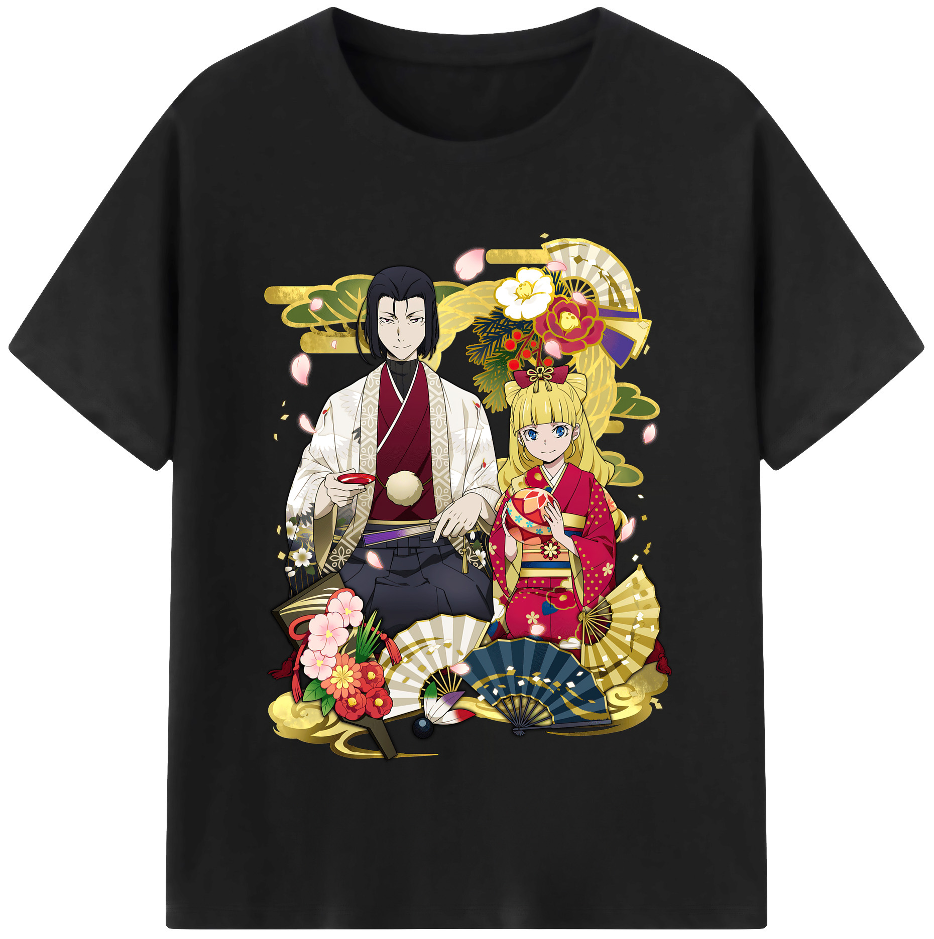 （画像用） 文豪ストレイドッグス Bungo Stray Dogs レディースカジュアルプリントTシャツ（綿100％）