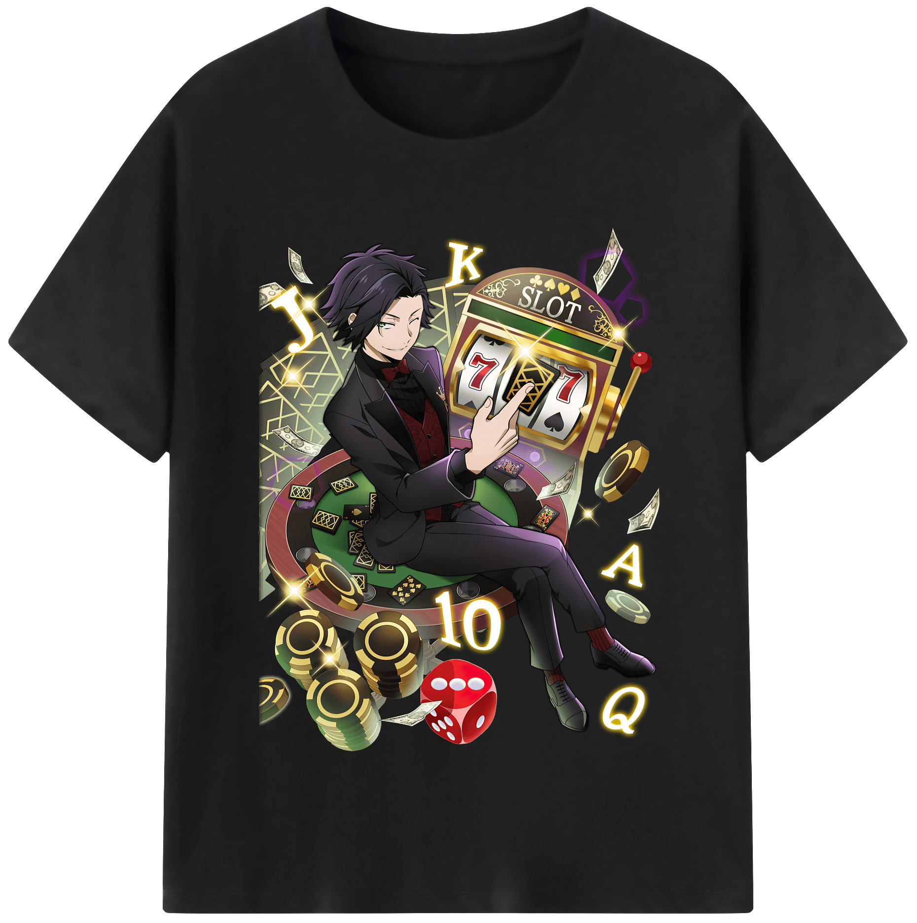 （画像用） 文豪ストレイドッグス Bungo Stray Dogs レディースカジュアルプリントTシャツ（綿100％）