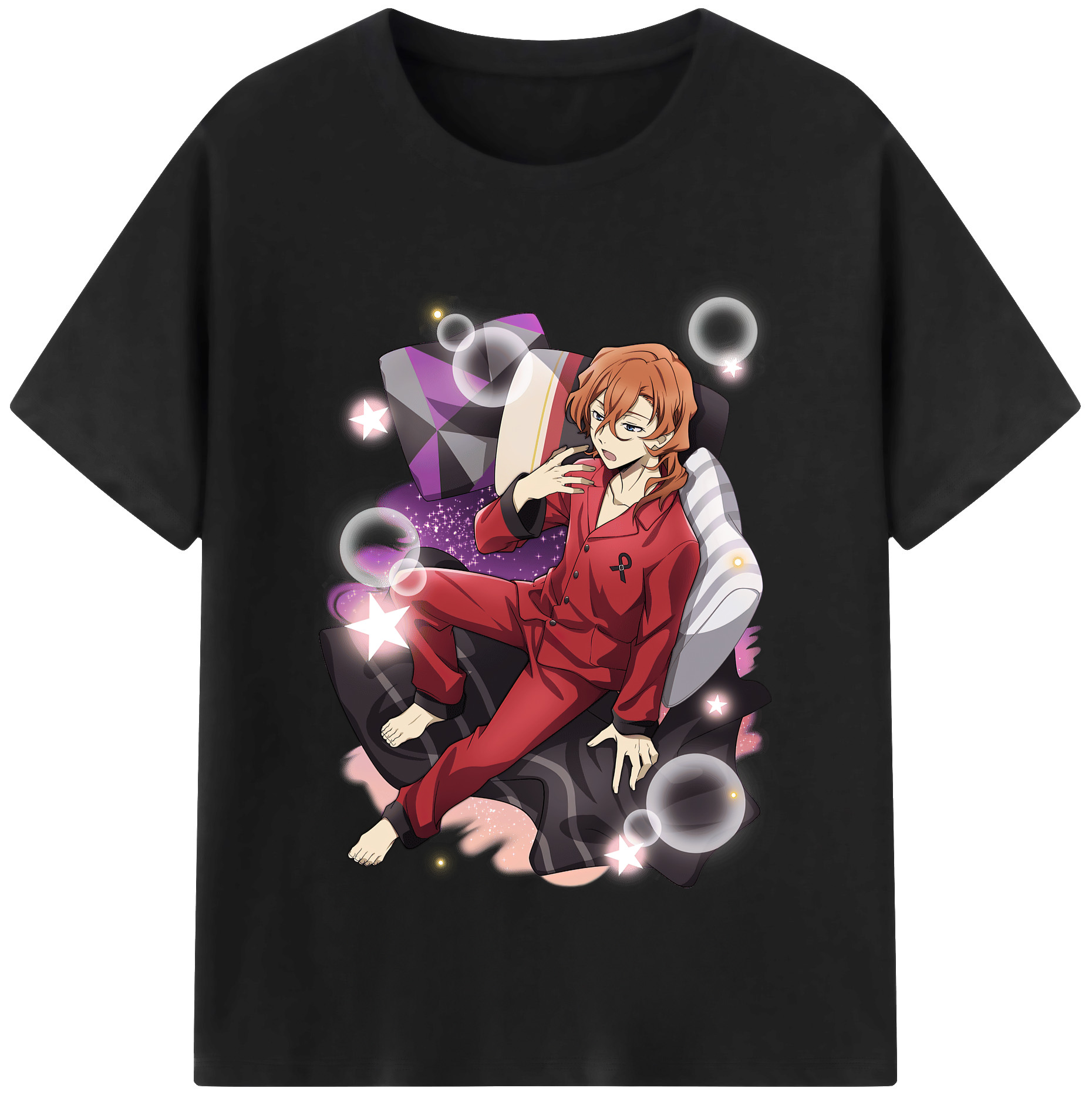 （画像用） 文豪ストレイドッグス Bungo Stray Dogs レディースカジュアルプリントTシャツ（綿100％）