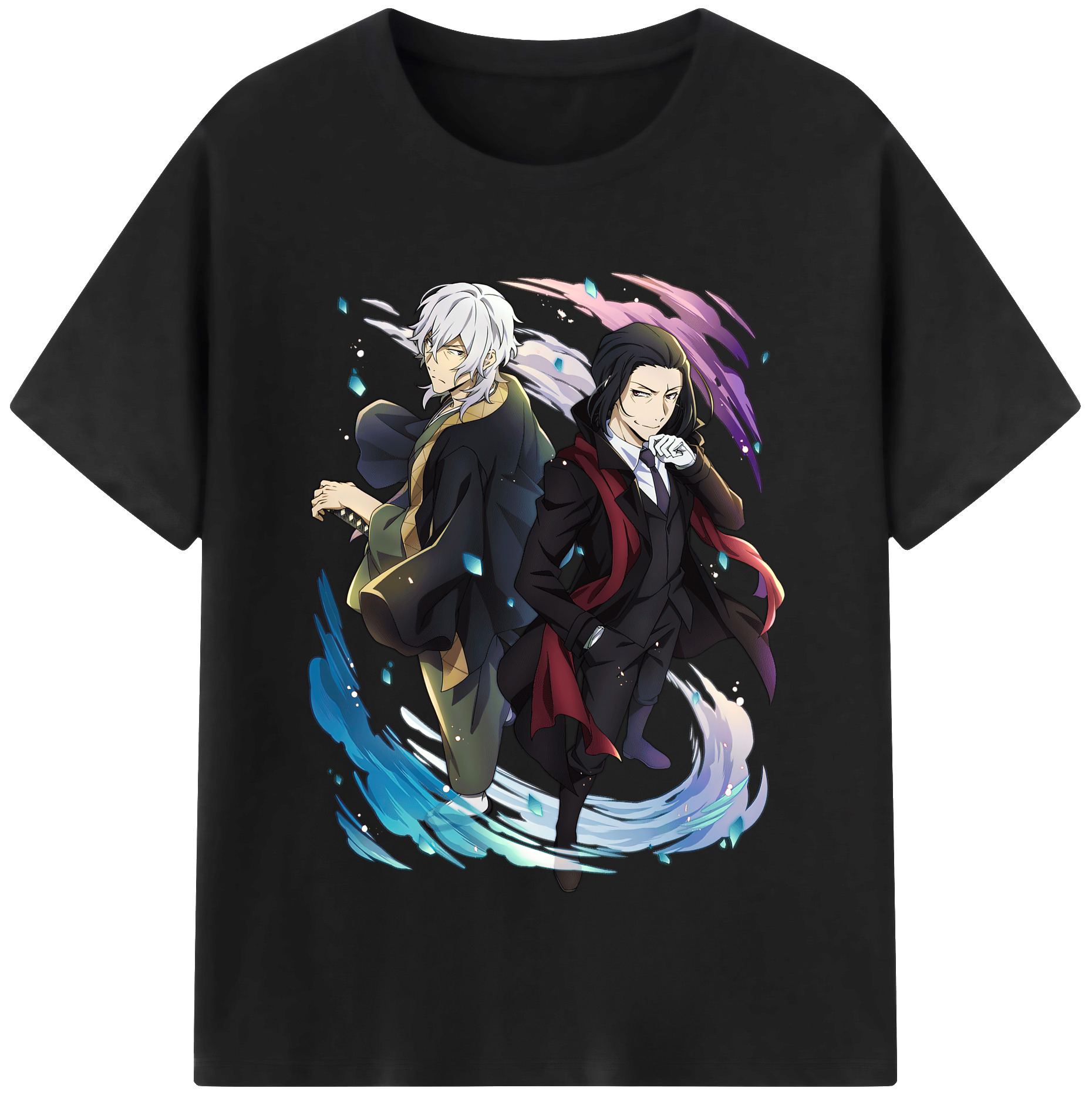 （画像用） 文豪ストレイドッグス Bungo Stray Dogs レディースカジュアルプリントTシャツ（綿100％）
