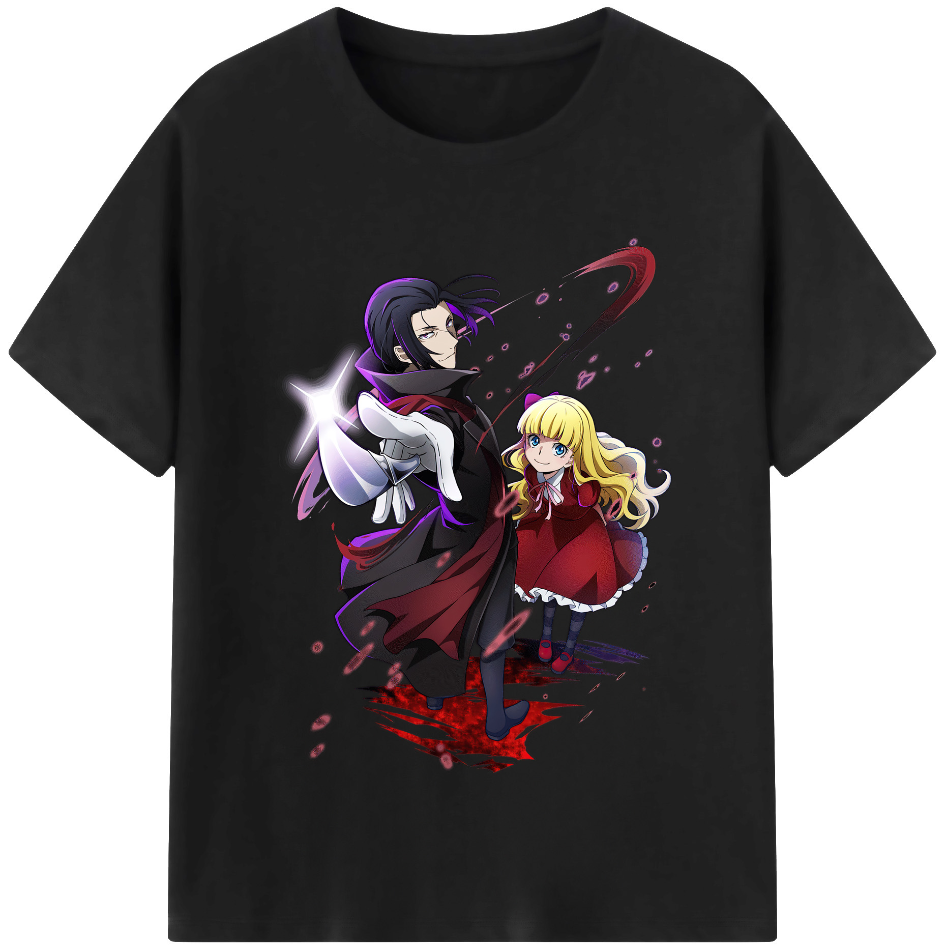 （画像用） 文豪ストレイドッグス Bungo Stray Dogs レディースカジュアルプリントTシャツ（綿100％）