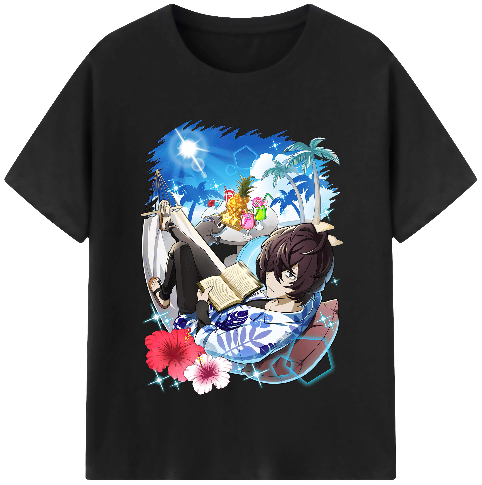（画像用） 文豪ストレイドッグス Bungo Stray Dogs レディースカジュアルプリントTシャツ（綿100％）
