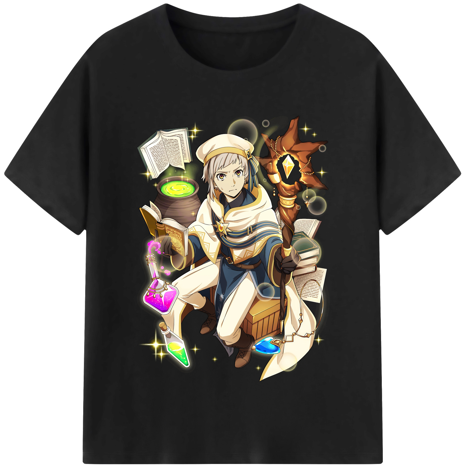 （画像用） 文豪ストレイドッグス Bungo Stray Dogs レディースカジュアルプリントTシャツ（綿100％）