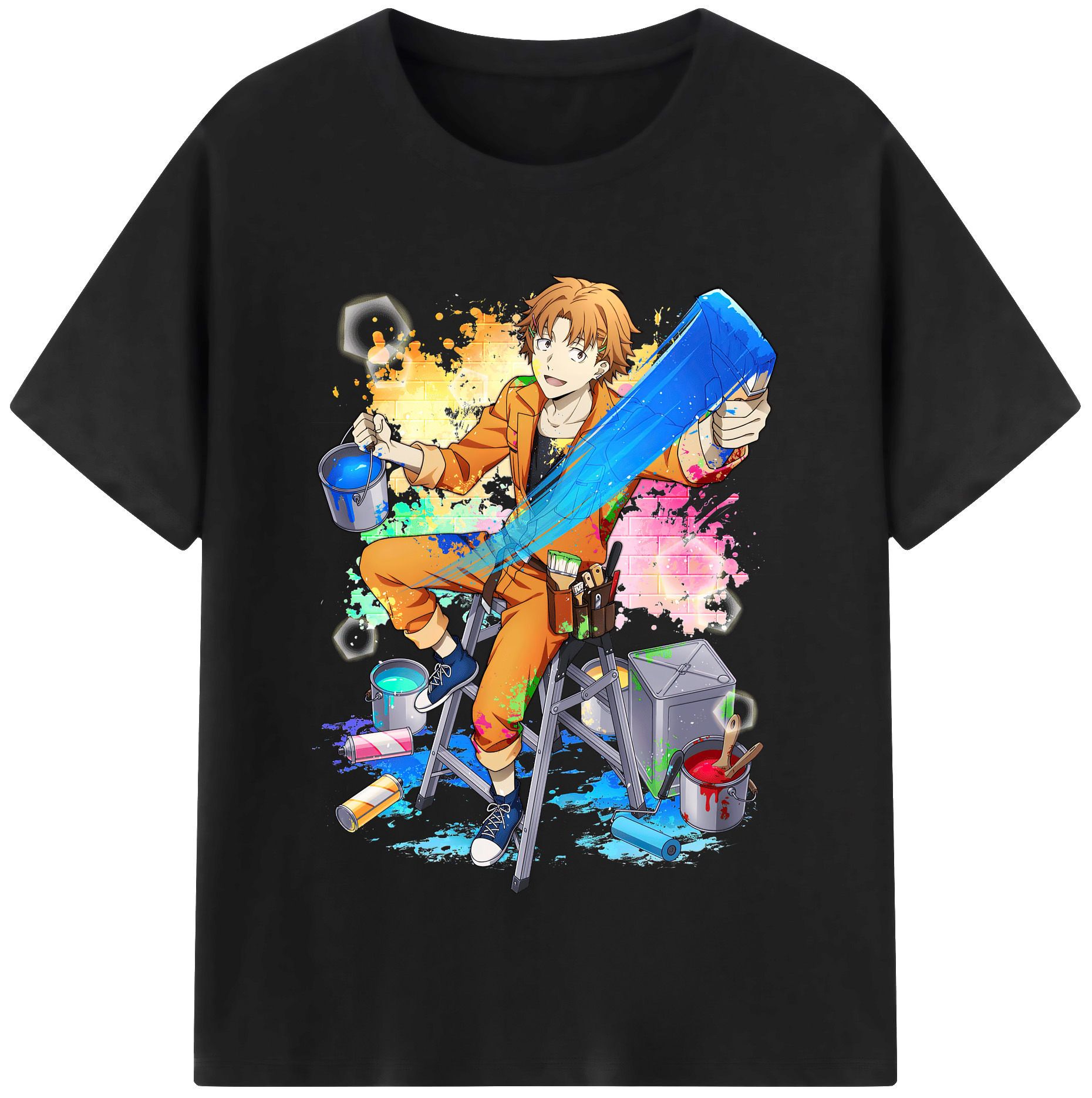 （画像用） 文豪ストレイドッグス Bungo Stray Dogs レディースカジュアルプリントTシャツ（綿100％）