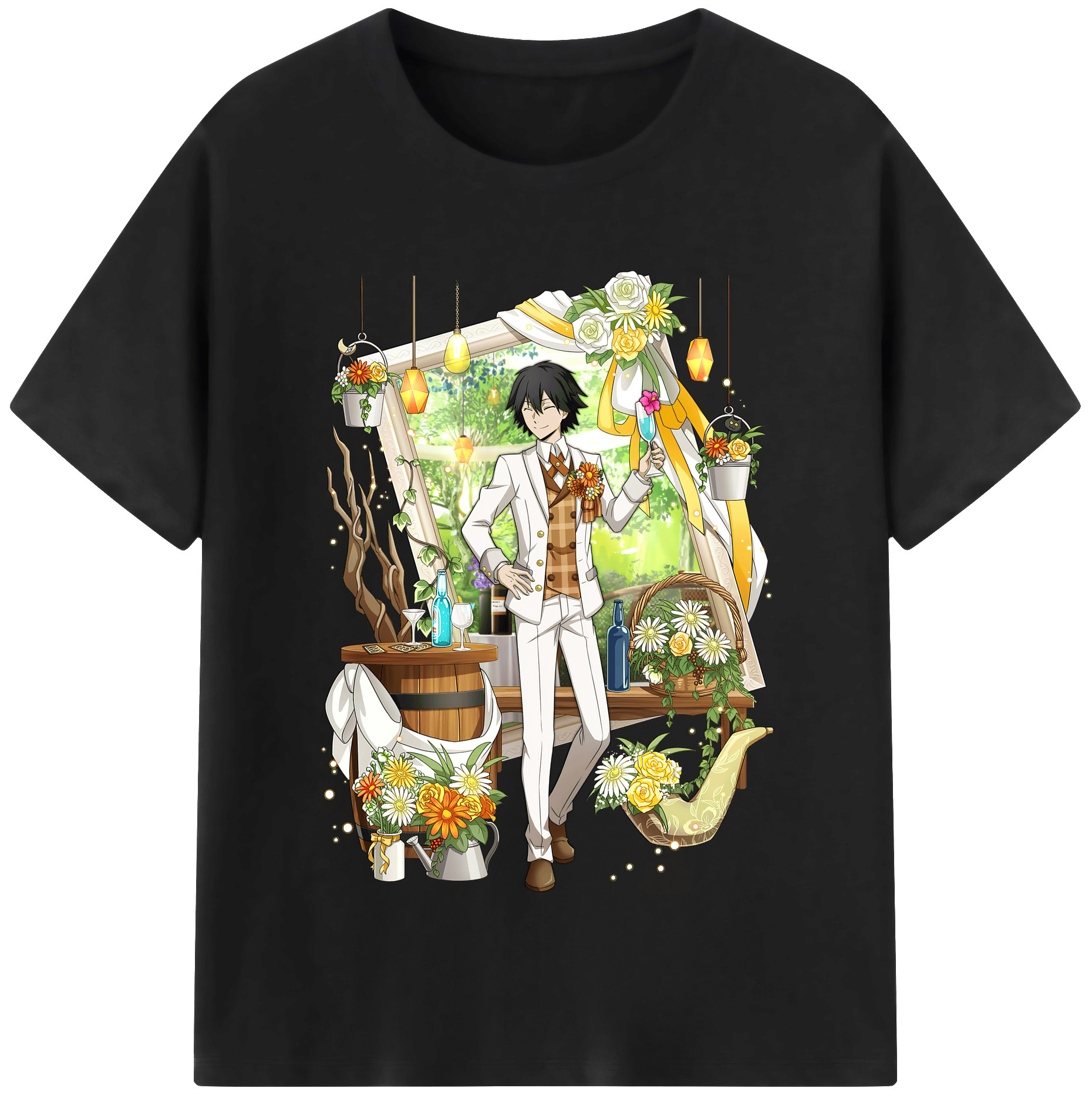 （画像用） 文豪ストレイドッグス Bungo Stray Dogs レディースカジュアルプリントTシャツ（綿100％）