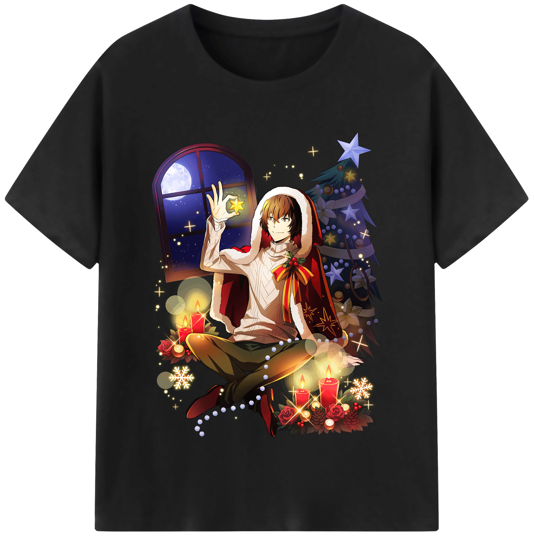 （画像用） 文豪ストレイドッグス Bungo Stray Dogs レディースカジュアルプリントTシャツ（綿100％）