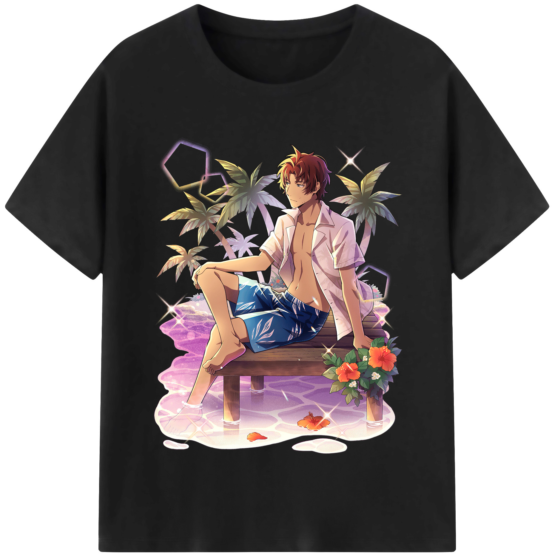 （画像用） 文豪ストレイドッグス Bungo Stray Dogs レディースカジュアルプリントTシャツ（綿100％）