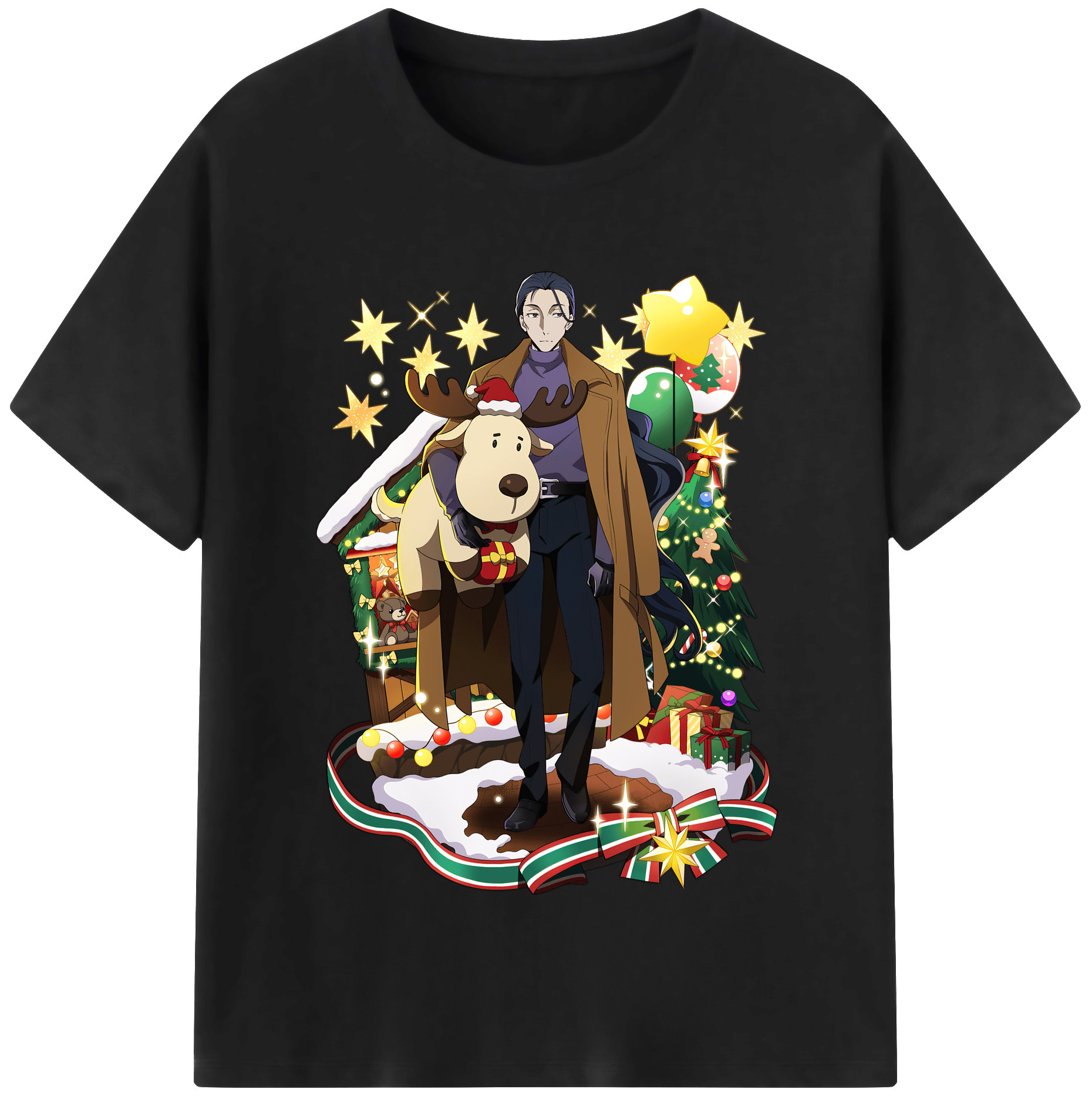 （画像用） 文豪ストレイドッグス Bungo Stray Dogs レディースカジュアルプリントTシャツ（綿100％）