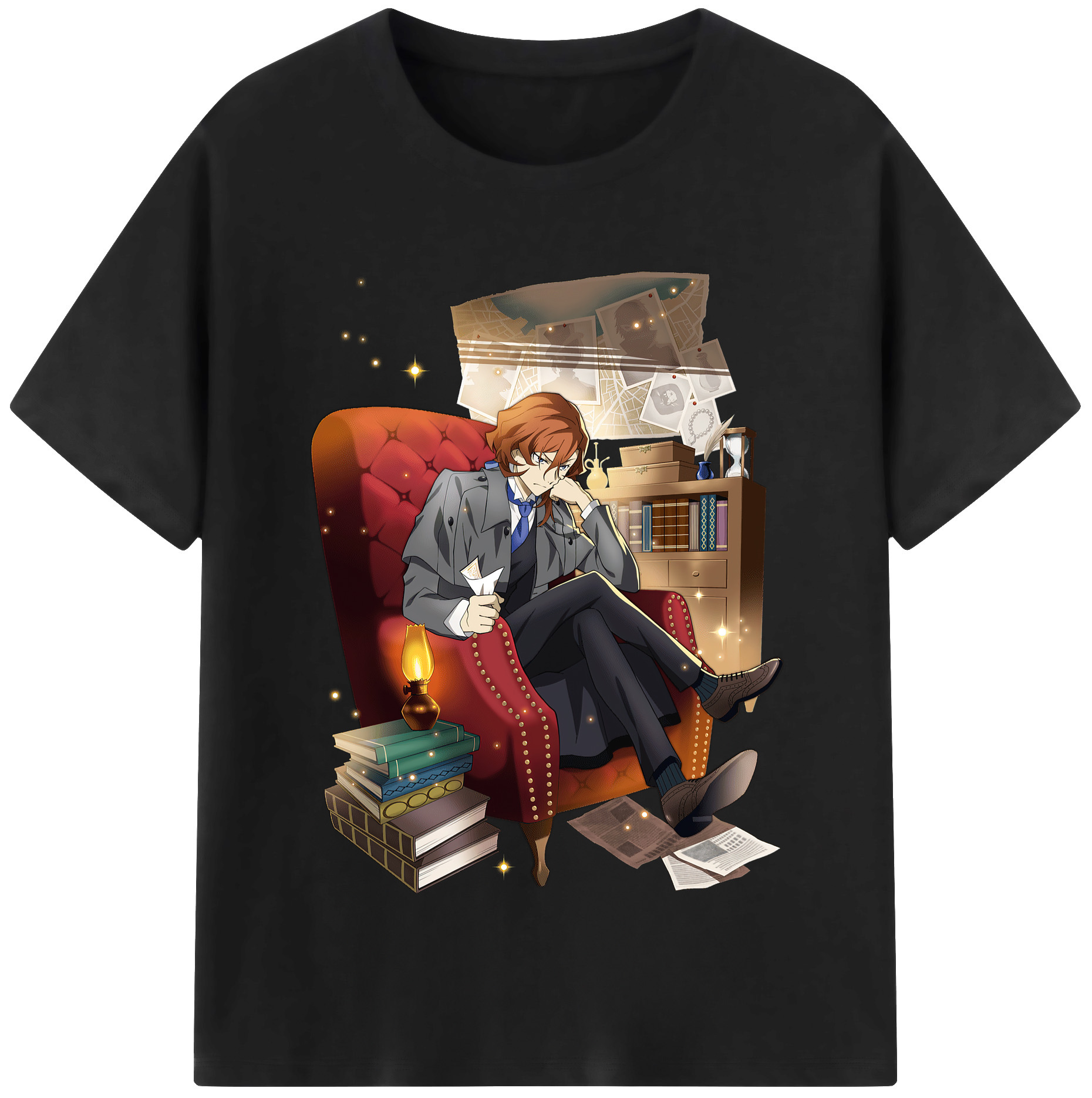 （画像用） 文豪ストレイドッグス Bungo Stray Dogs レディースカジュアルプリントTシャツ（綿100％）