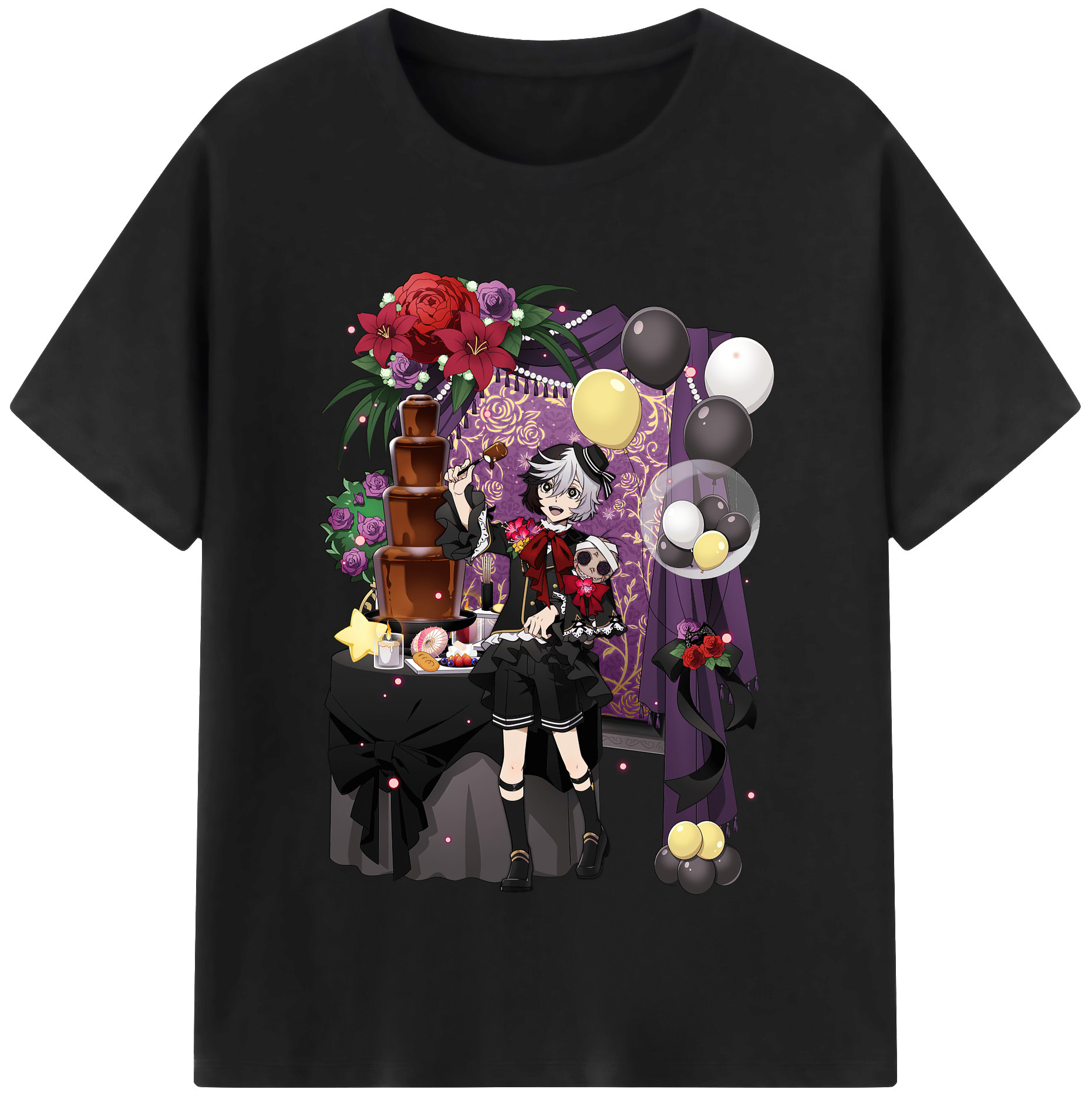 （画像用） 文豪ストレイドッグス Bungo Stray Dogs レディースカジュアルプリントTシャツ（綿100％）