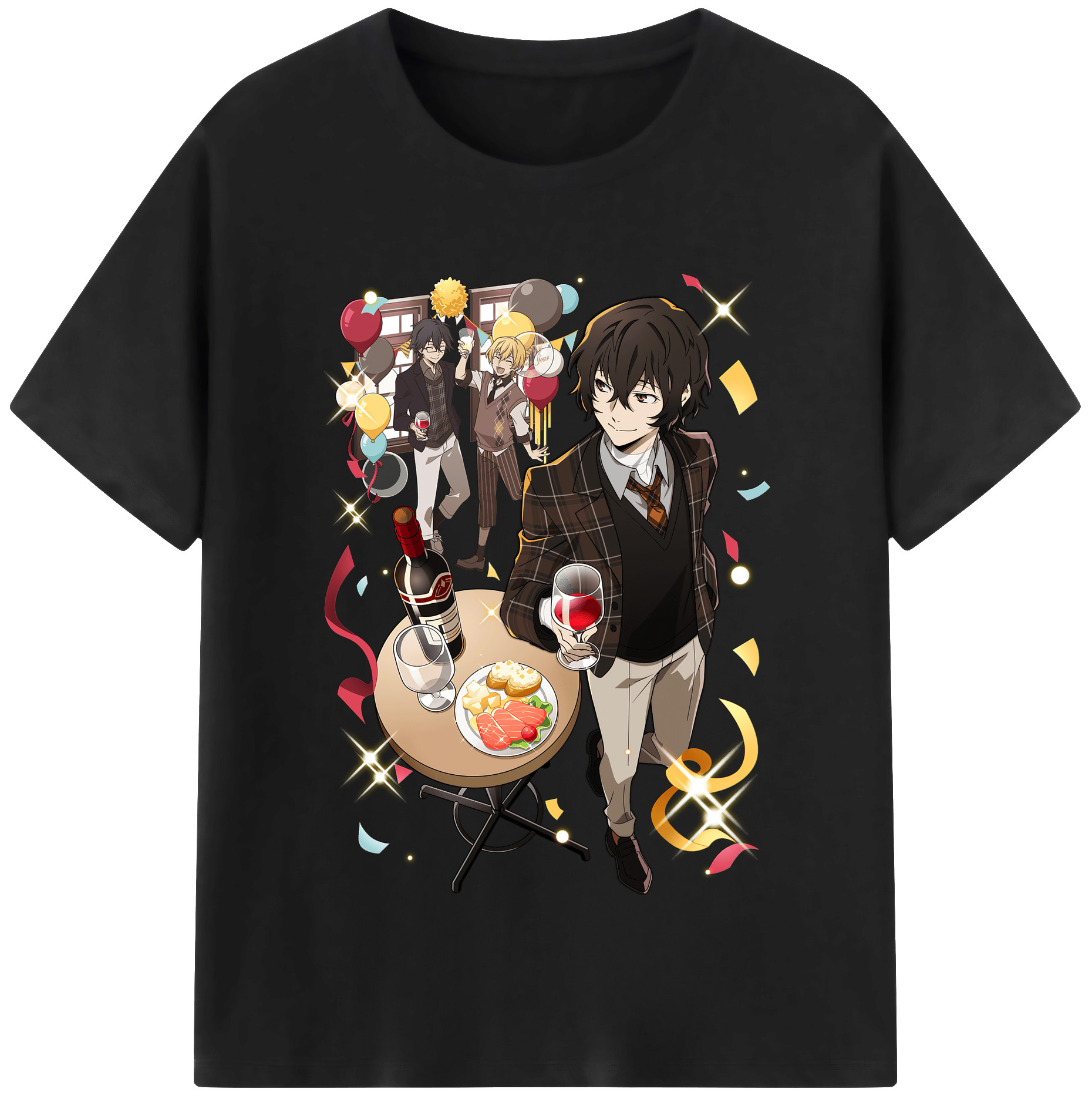 （画像用） 文豪ストレイドッグス Bungo Stray Dogs レディースカジュアルプリントTシャツ（綿100％）