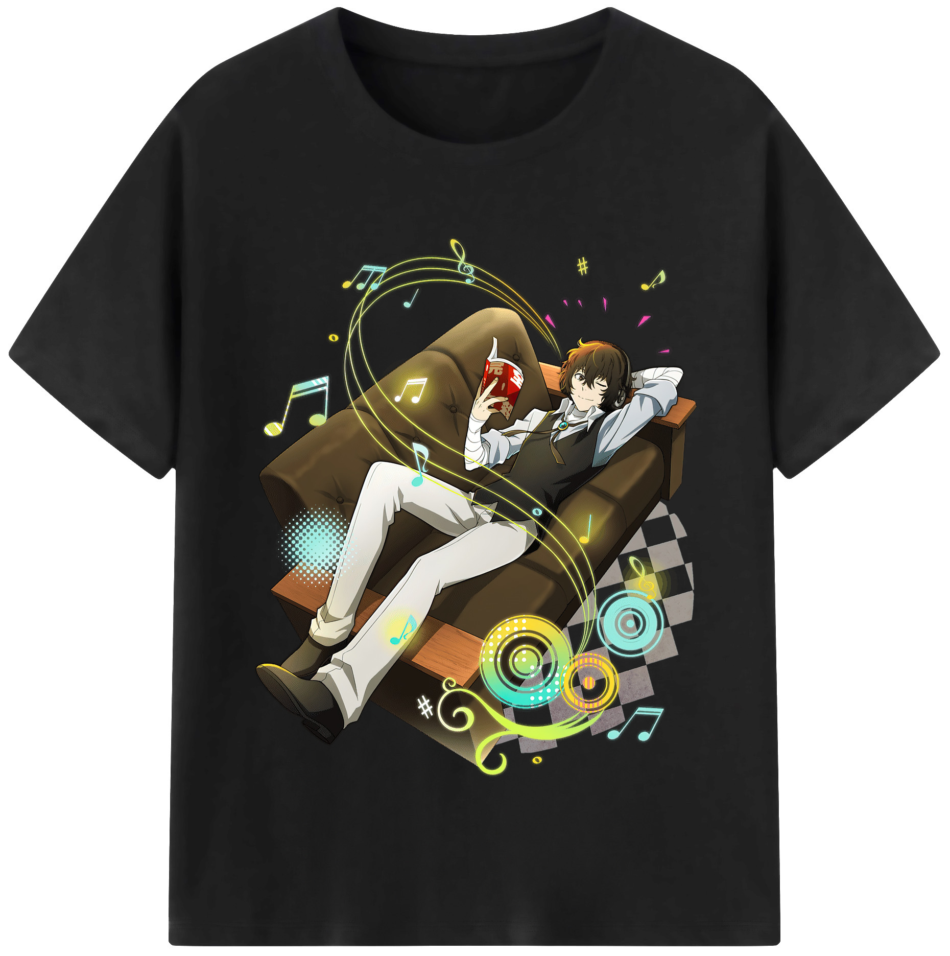 （画像用） 文豪ストレイドッグス Bungo Stray Dogs レディースカジュアルプリントTシャツ（綿100％）