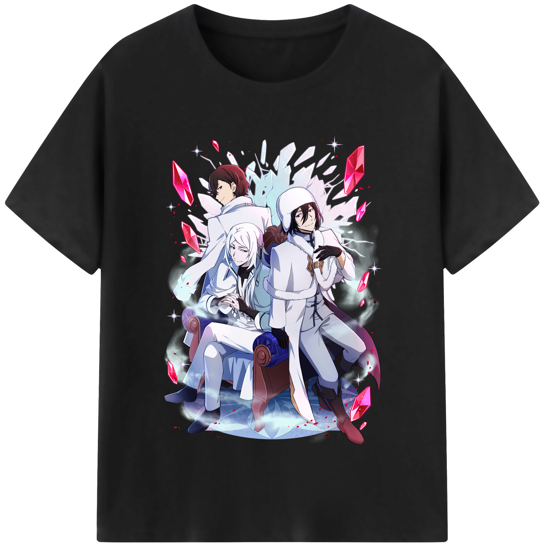 （画像用） 文豪ストレイドッグス Bungo Stray Dogs レディースカジュアルプリントTシャツ（綿100％）