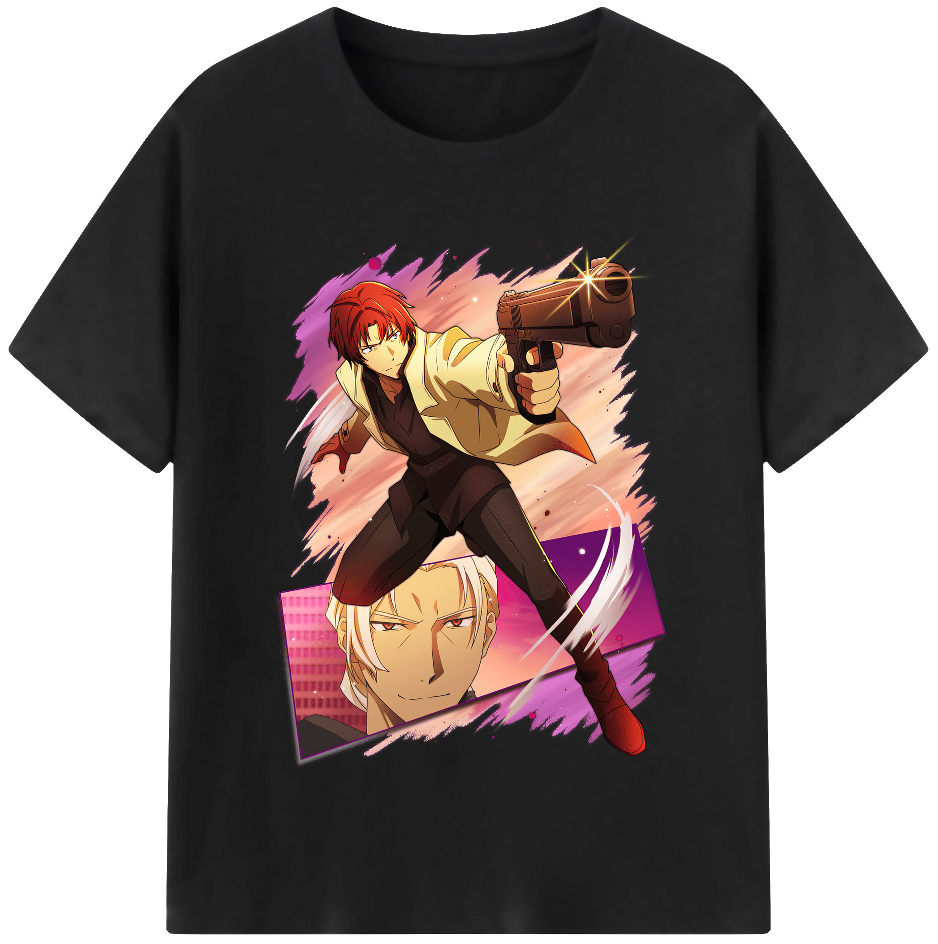 （画像用） 文豪ストレイドッグス Bungo Stray Dogs レディースカジュアルプリントTシャツ（綿100％）