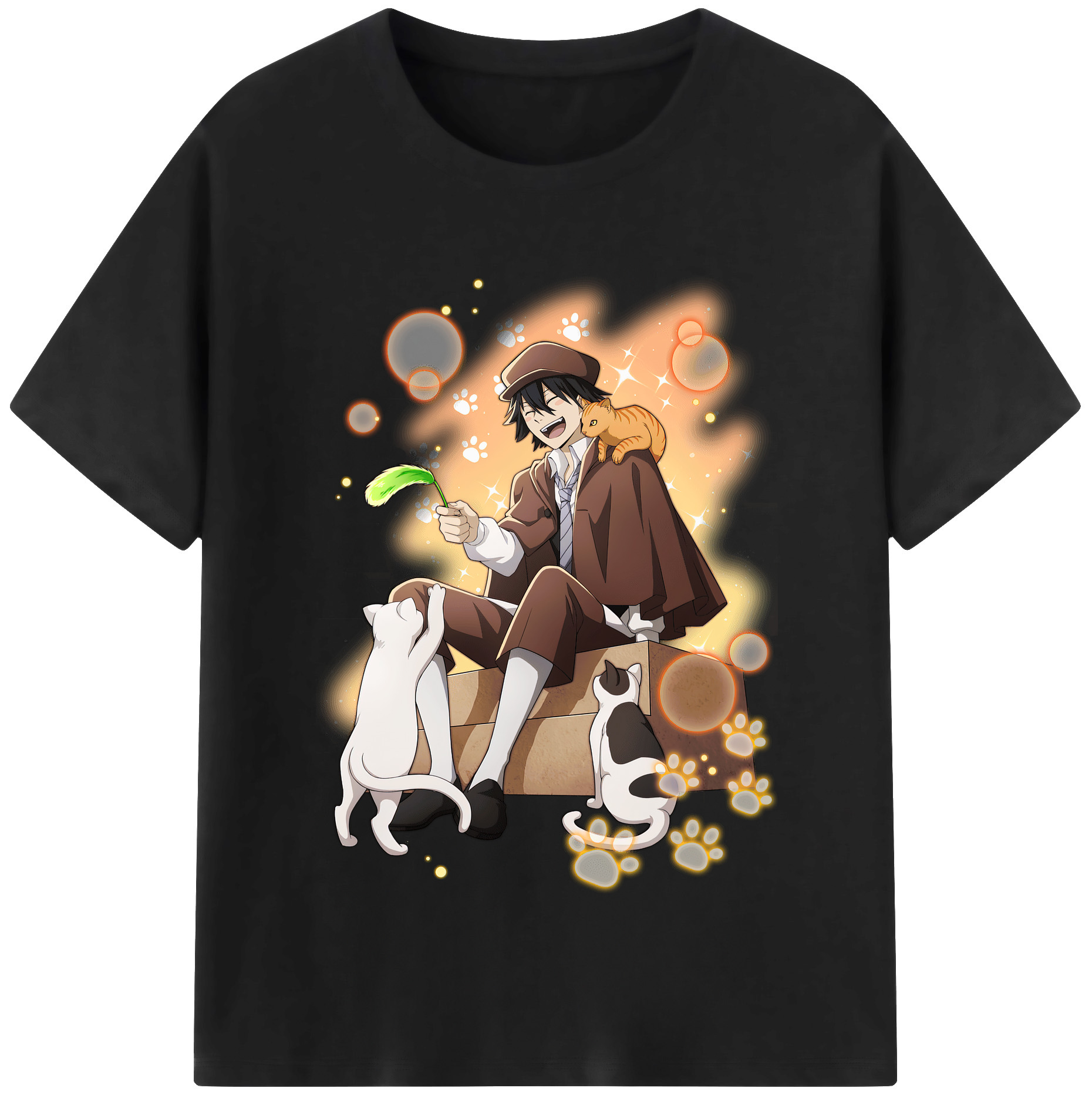（画像用） 文豪ストレイドッグス Bungo Stray Dogs レディースカジュアルプリントTシャツ（綿100％）