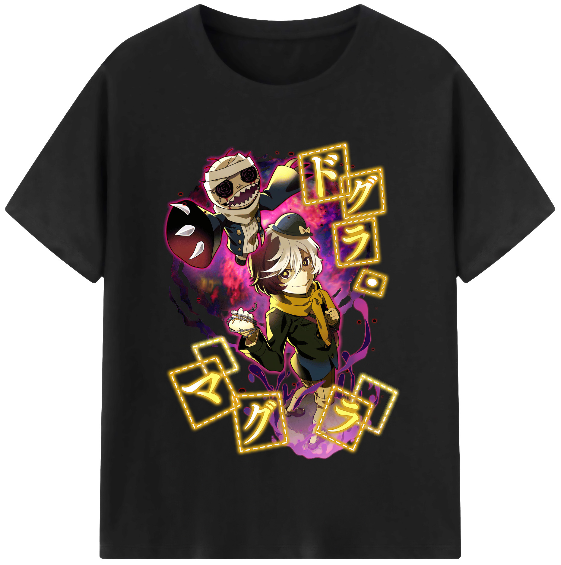 （画像用） 文豪ストレイドッグス Bungo Stray Dogs レディースカジュアルプリントTシャツ（綿100％）