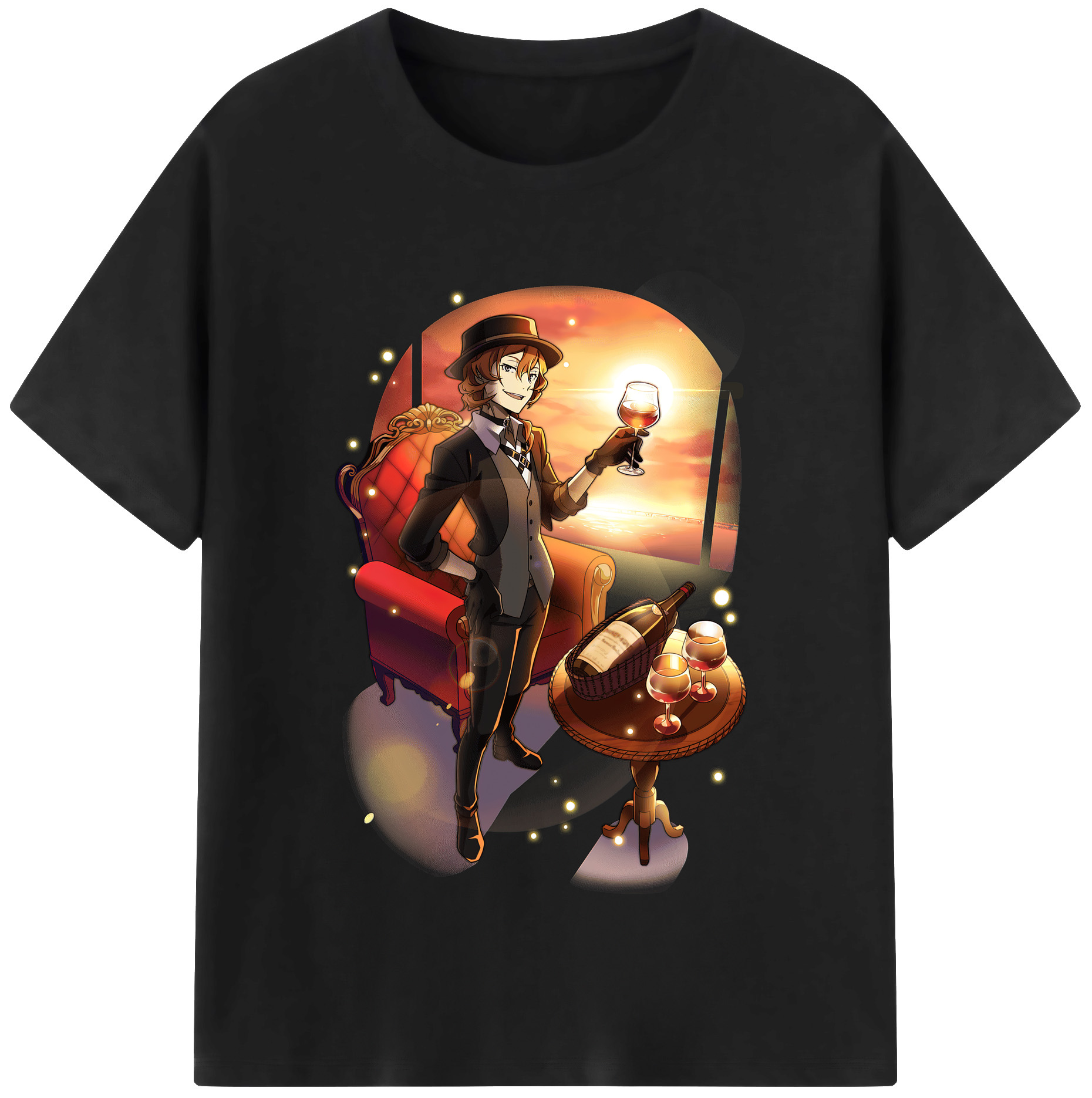 （画像用） 文豪ストレイドッグス Bungo Stray Dogs レディースカジュアルプリントTシャツ（綿100％）