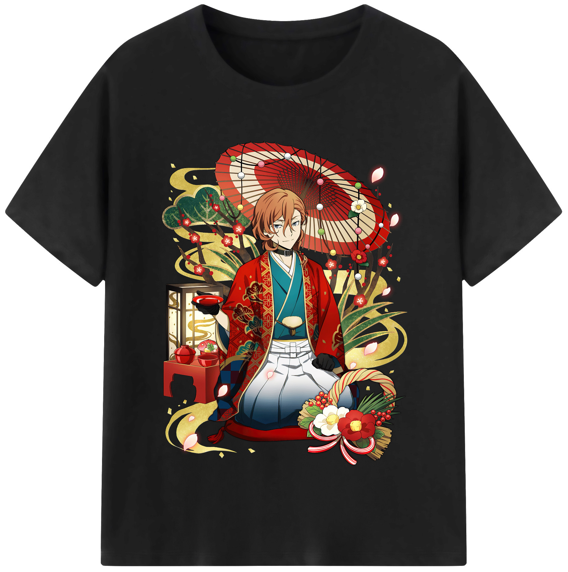 （画像用） 文豪ストレイドッグス Bungo Stray Dogs レディースカジュアルプリントTシャツ（綿100％）