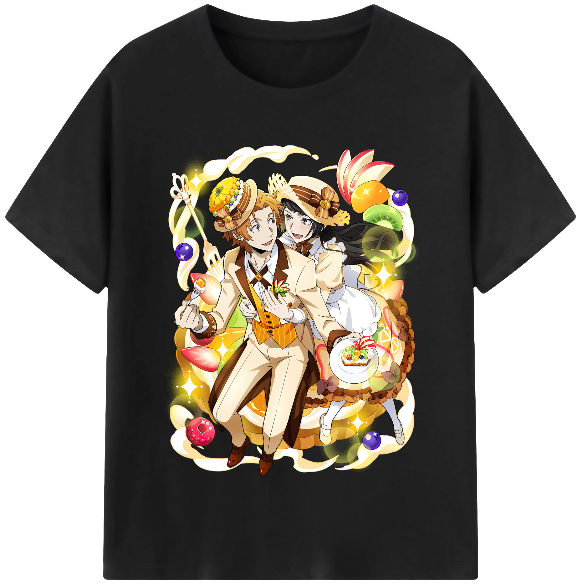 （画像用） 文豪ストレイドッグス Bungo Stray Dogs レディースカジュアルプリントTシャツ（綿100％）