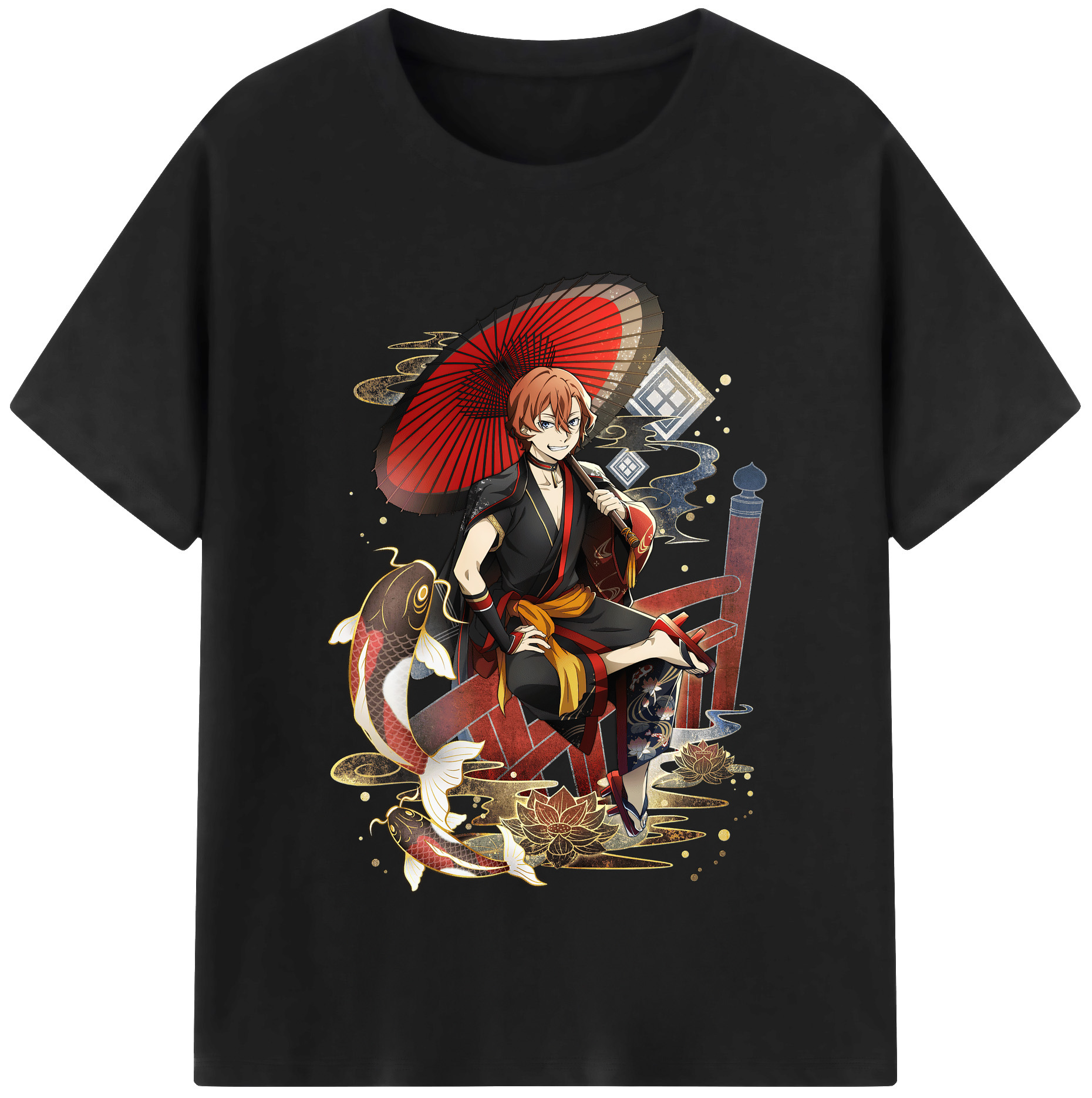 （画像用） 文豪ストレイドッグス Bungo Stray Dogs レディースカジュアルプリントTシャツ（綿100％）