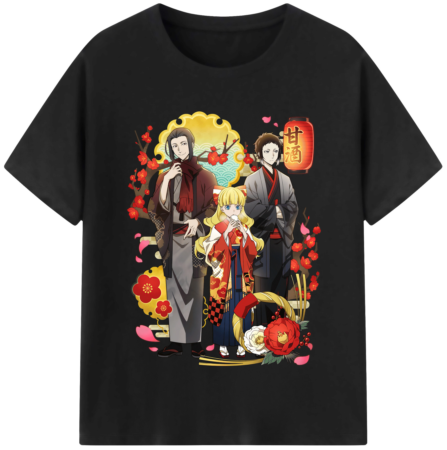 （画像用） 文豪ストレイドッグス Bungo Stray Dogs レディースカジュアルプリントTシャツ（綿100％）