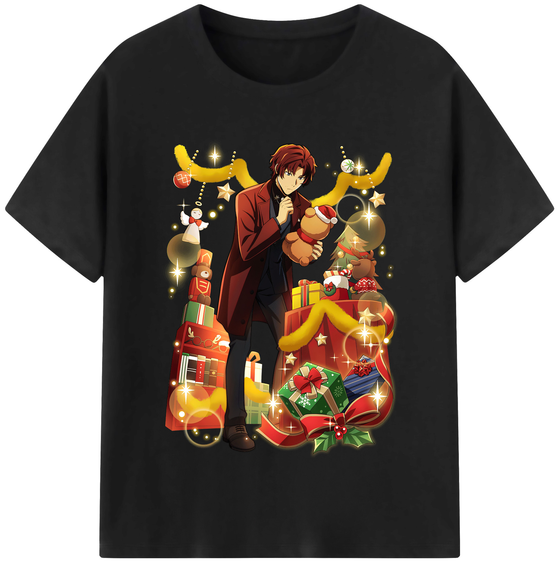 （画像用） 文豪ストレイドッグス Bungo Stray Dogs レディースカジュアルプリントTシャツ（綿100％）