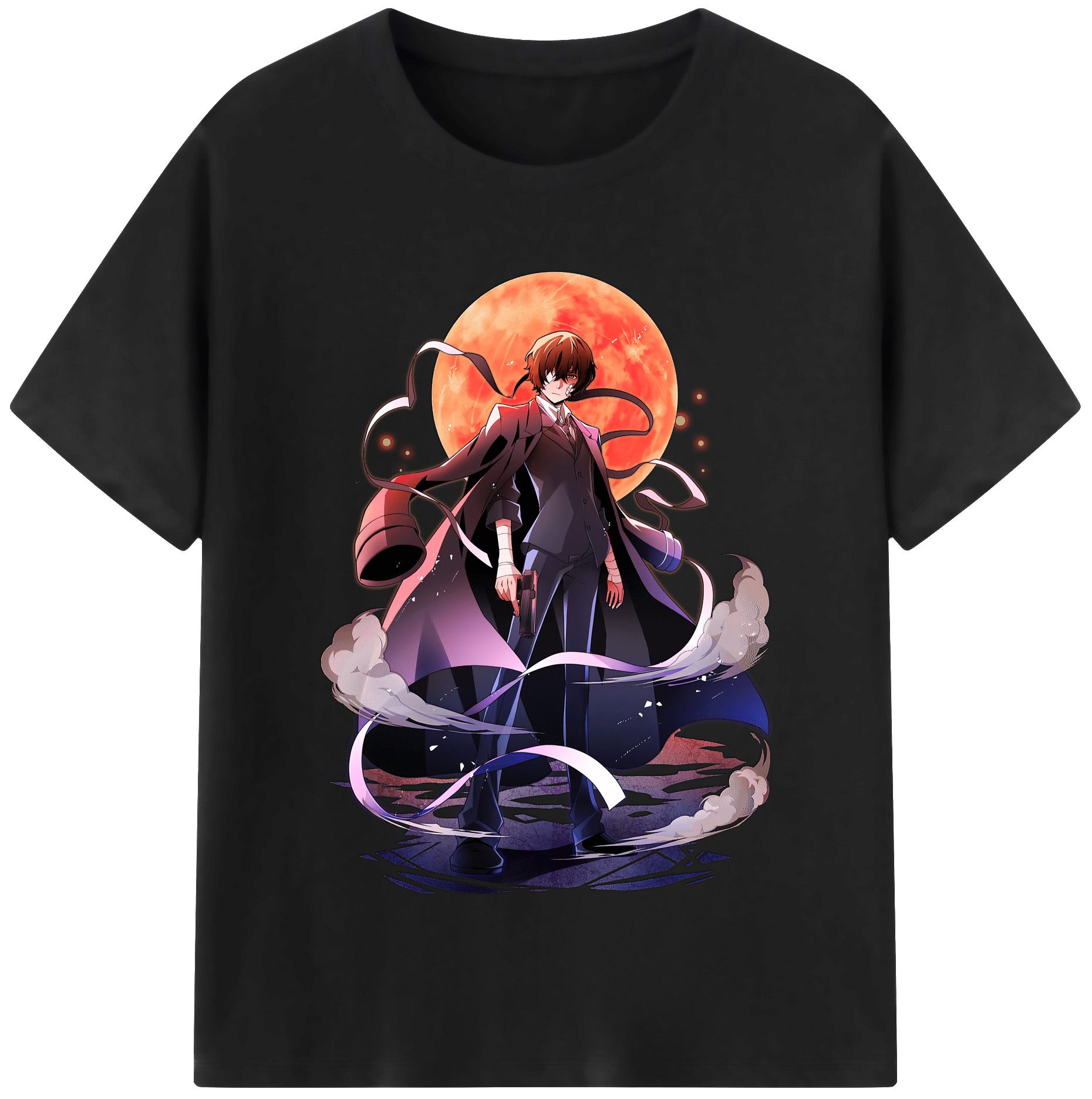 （画像用） 文豪ストレイドッグス Bungo Stray Dogs レディースカジュアルプリントTシャツ（綿100％）