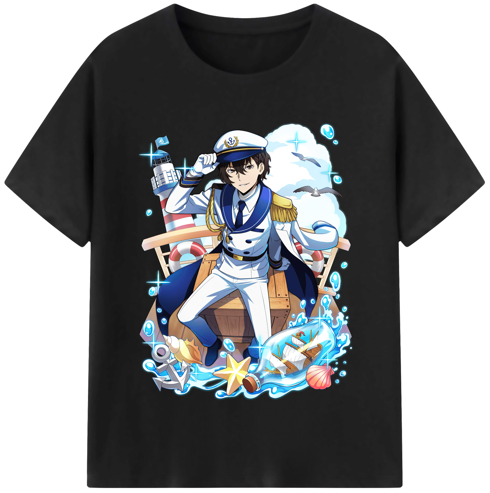 （画像用） 文豪ストレイドッグス Bungo Stray Dogs レディースカジュアルプリントTシャツ（綿100％）