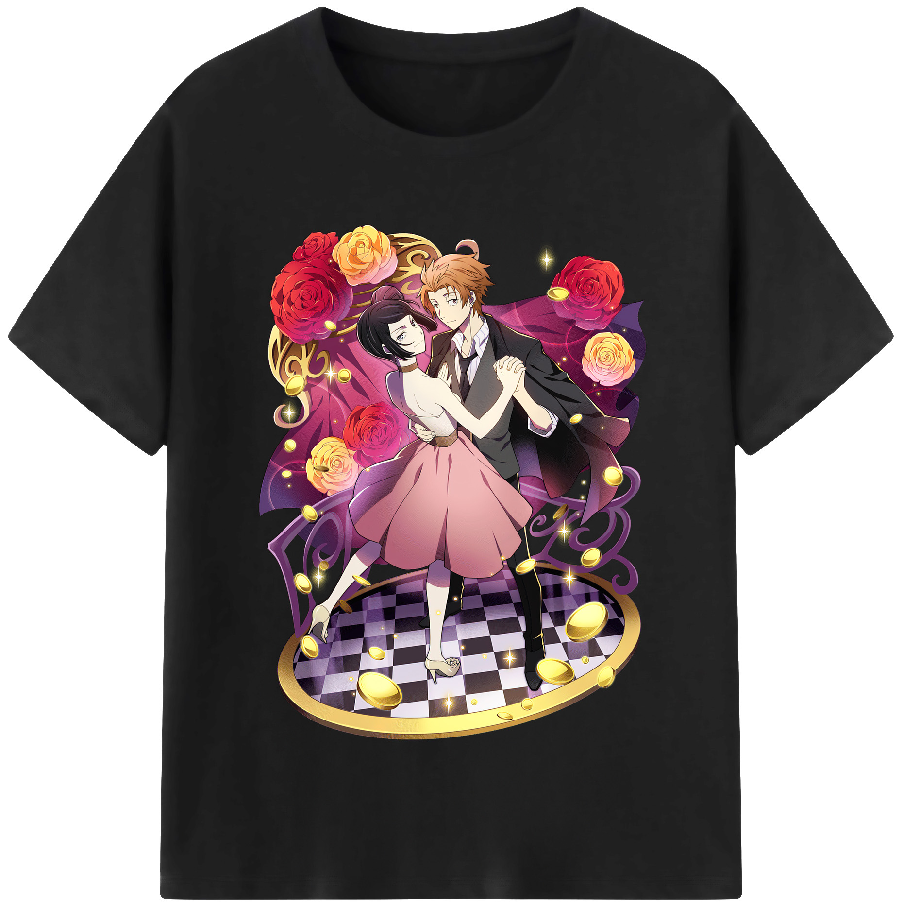 （画像用） 文豪ストレイドッグス Bungo Stray Dogs レディースカジュアルプリントTシャツ（綿100％）