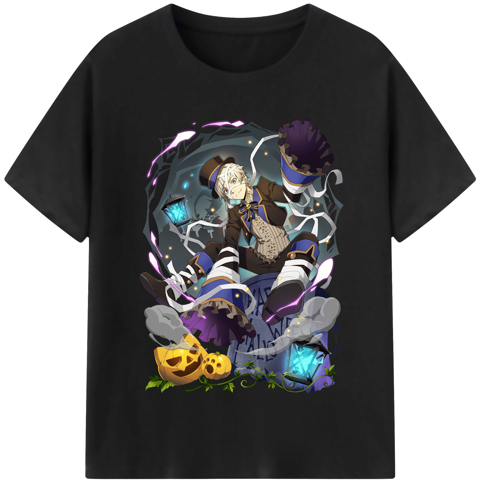 （画像用） 文豪ストレイドッグス Bungo Stray Dogs レディースカジュアルプリントTシャツ（綿100％）