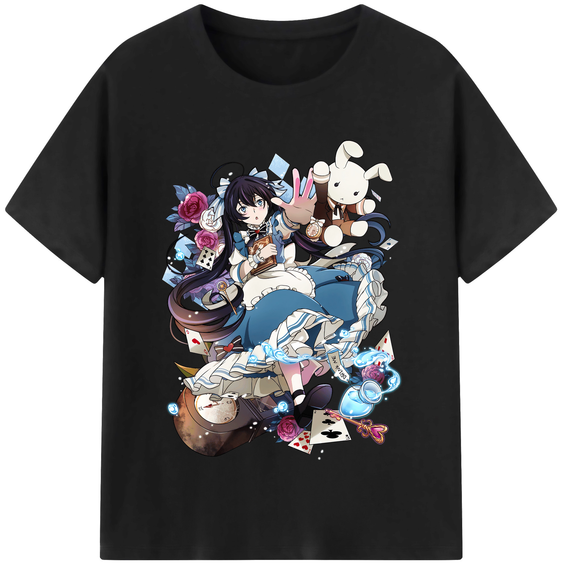 （画像用） 文豪ストレイドッグス Bungo Stray Dogs レディースカジュアルプリントTシャツ（綿100％）