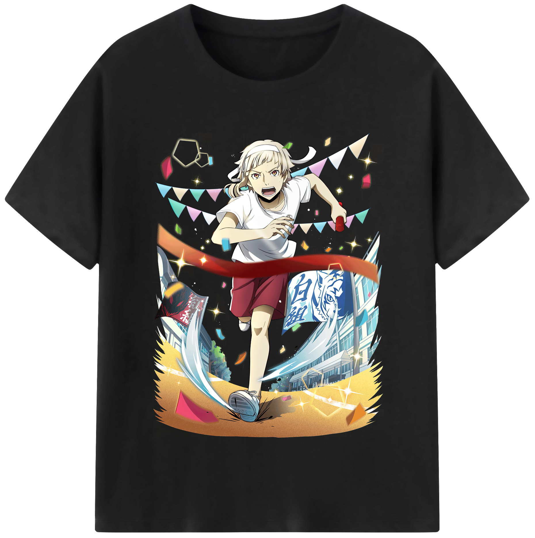 （画像用） 文豪ストレイドッグス Bungo Stray Dogs レディースカジュアルプリントTシャツ（綿100％）