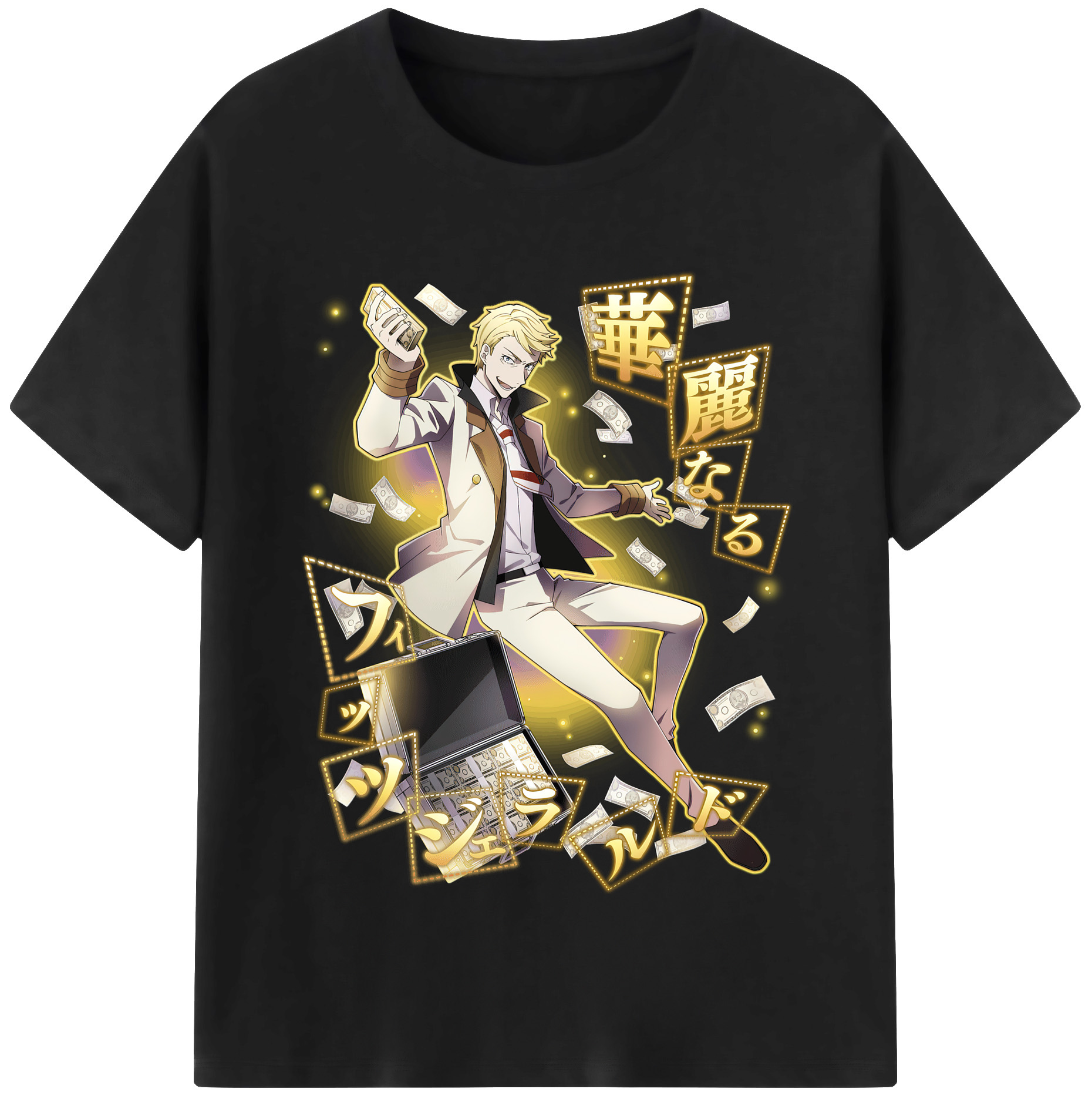 （画像用） 文豪ストレイドッグス Bungo Stray Dogs レディースカジュアルプリントTシャツ（綿100％）
