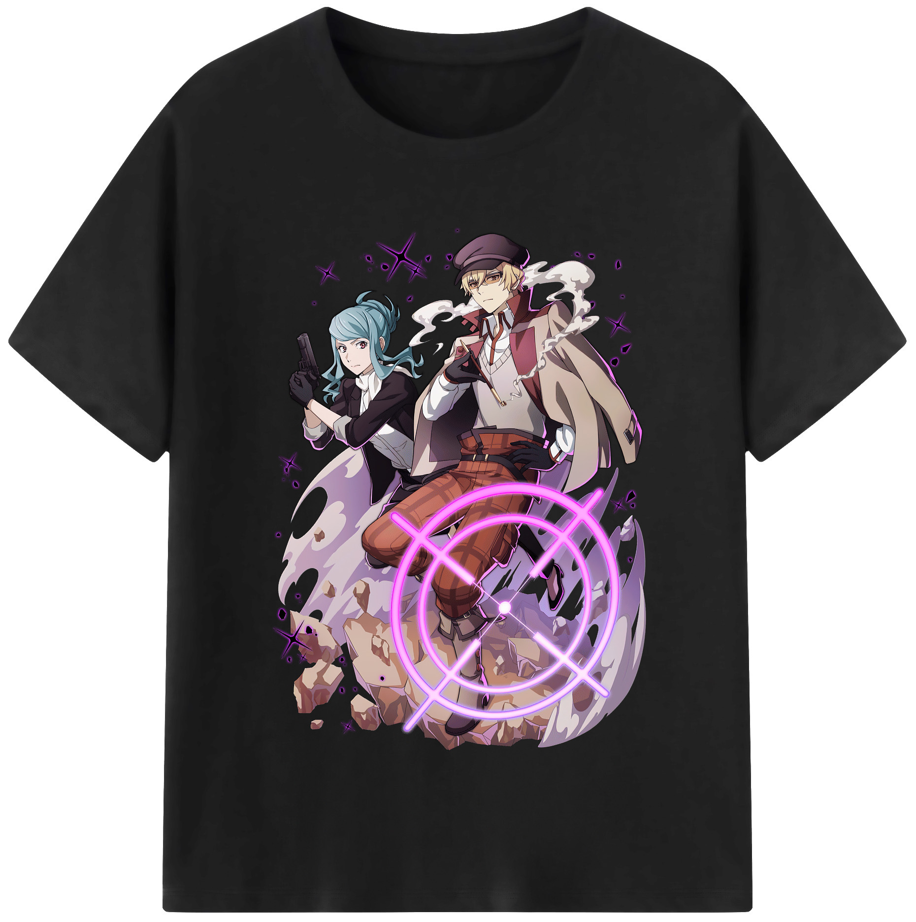 （画像用） 文豪ストレイドッグス Bungo Stray Dogs レディースカジュアルプリントTシャツ（綿100％）
