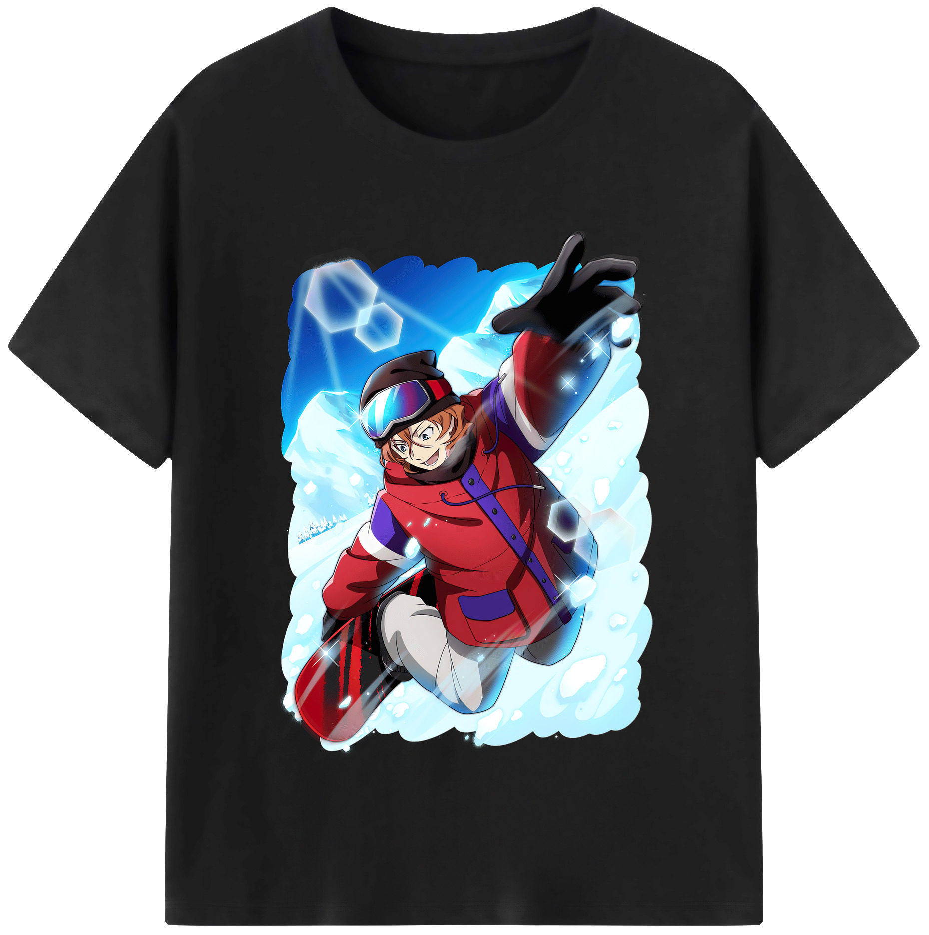（画像用） 文豪ストレイドッグス Bungo Stray Dogs レディースカジュアルプリントTシャツ（綿100％）
