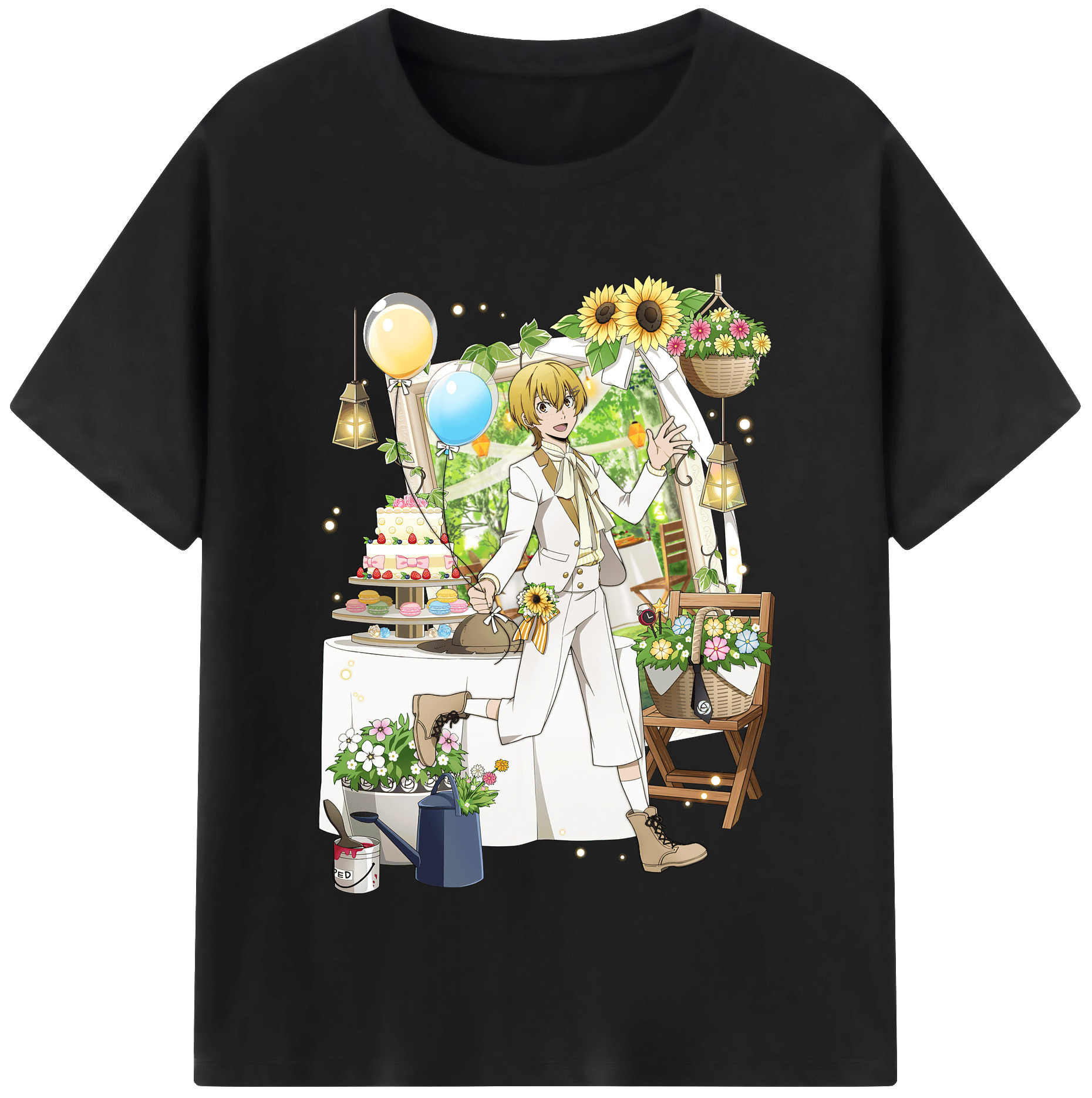 （画像用） 文豪ストレイドッグス Bungo Stray Dogs レディースカジュアルプリントTシャツ（綿100％）
