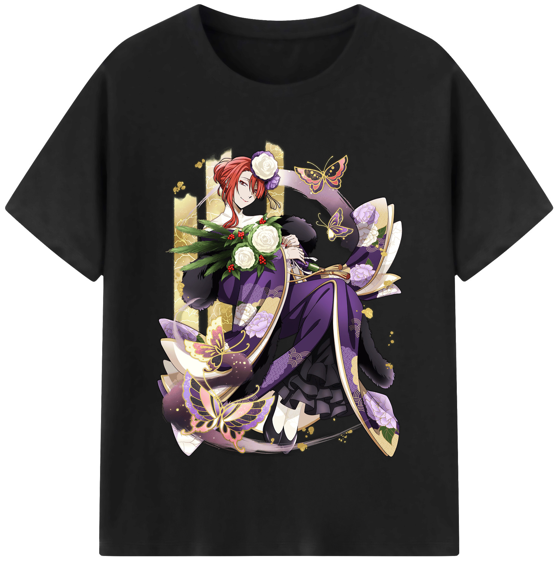 （画像用） 文豪ストレイドッグス Bungo Stray Dogs レディースカジュアルプリントTシャツ（綿100％）