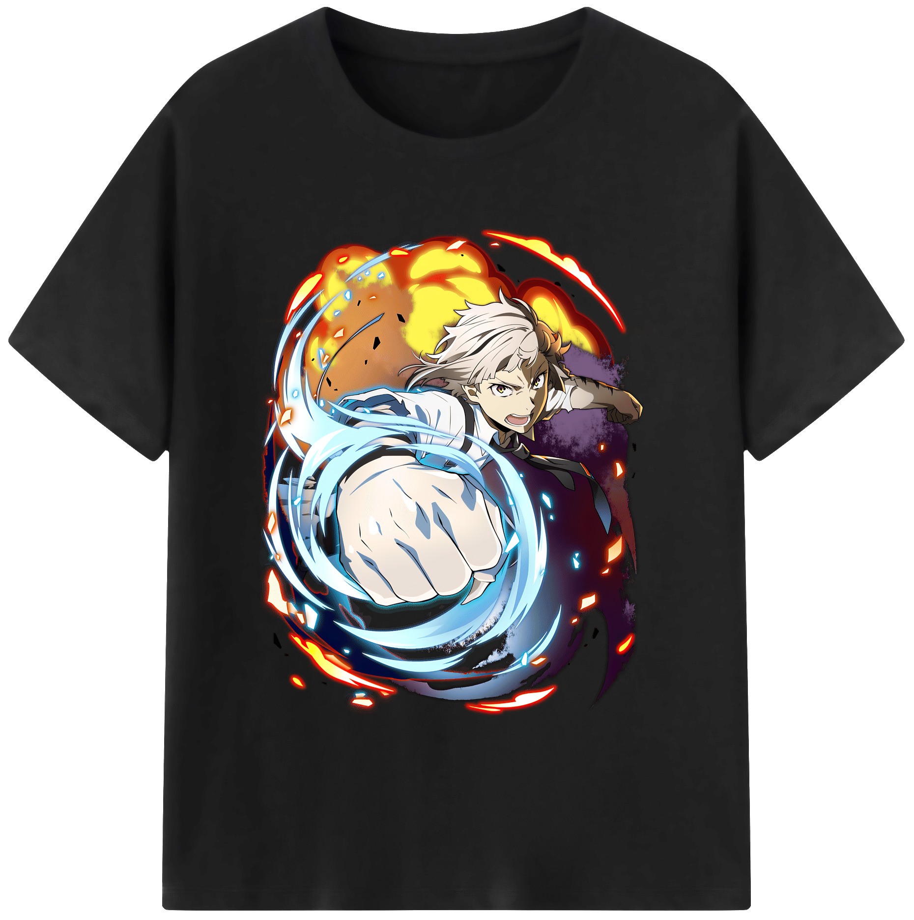 （画像用） 文豪ストレイドッグス Bungo Stray Dogs レディースカジュアルプリントTシャツ（綿100％）