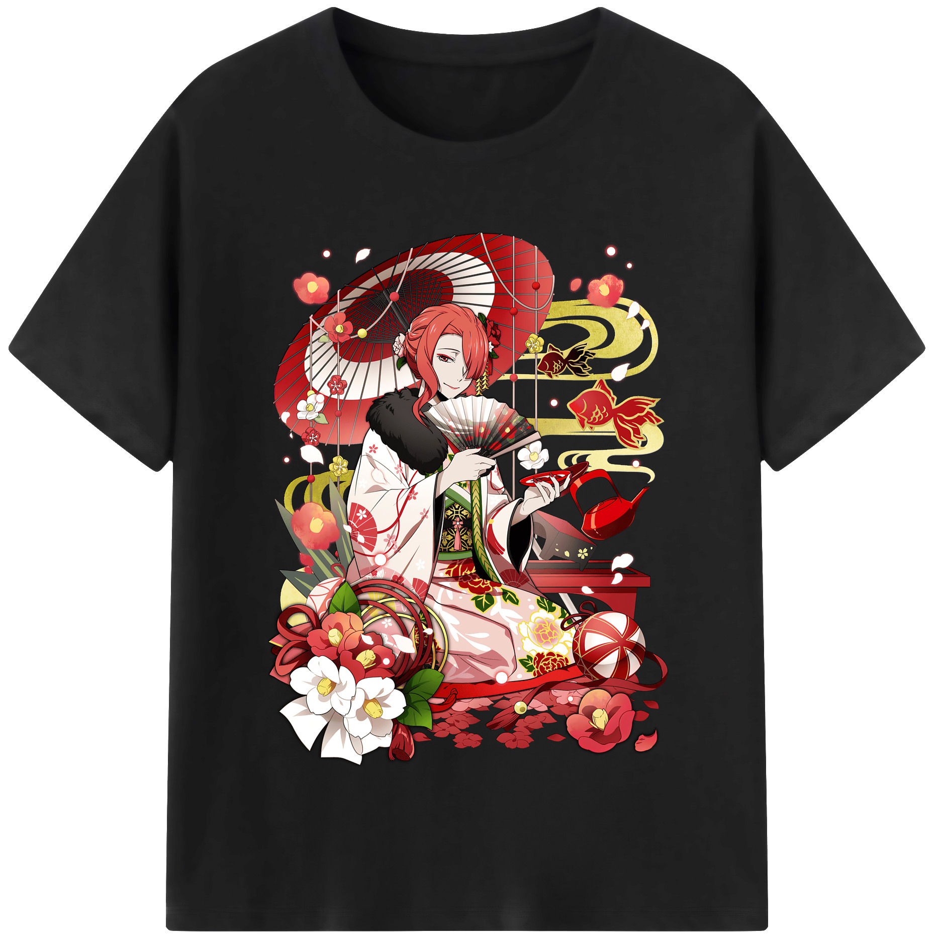 （画像用） 文豪ストレイドッグス Bungo Stray Dogs レディースカジュアルプリントTシャツ（綿100％）