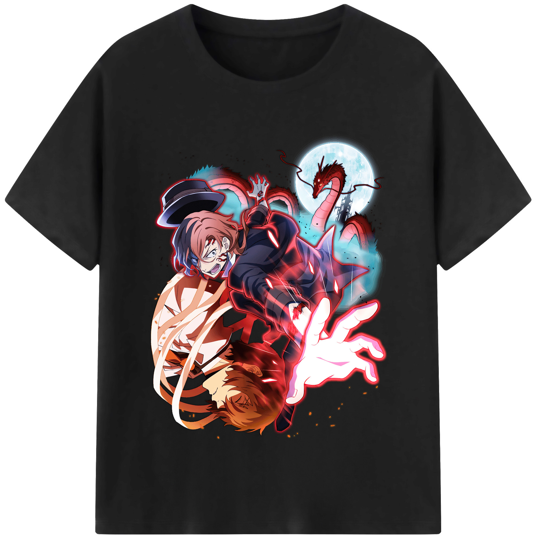 （画像用） 文豪ストレイドッグス Bungo Stray Dogs レディースカジュアルプリントTシャツ（綿100％）