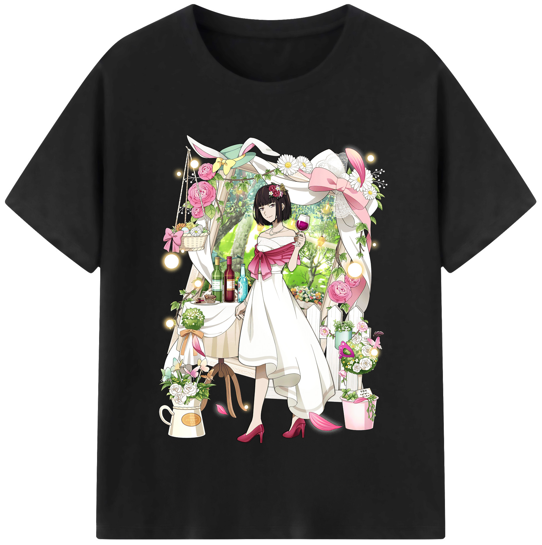 （画像用） 文豪ストレイドッグス Bungo Stray Dogs レディースカジュアルプリントTシャツ（綿100％）