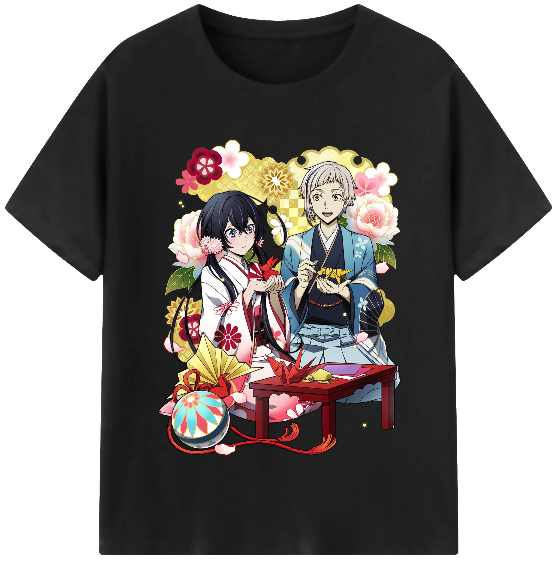 （画像用） 文豪ストレイドッグス Bungo Stray Dogs レディースカジュアルプリントTシャツ（綿100％）